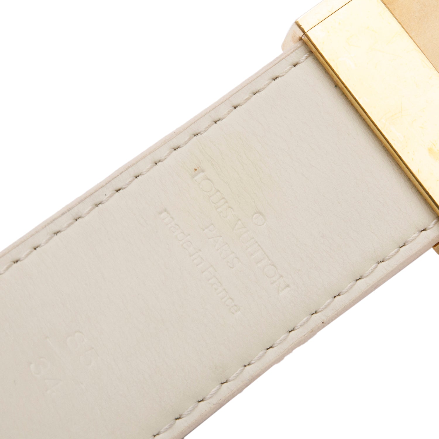 Louis Vuitton Damier Azur Canvas Ceinture 30 MM Belt 85 34