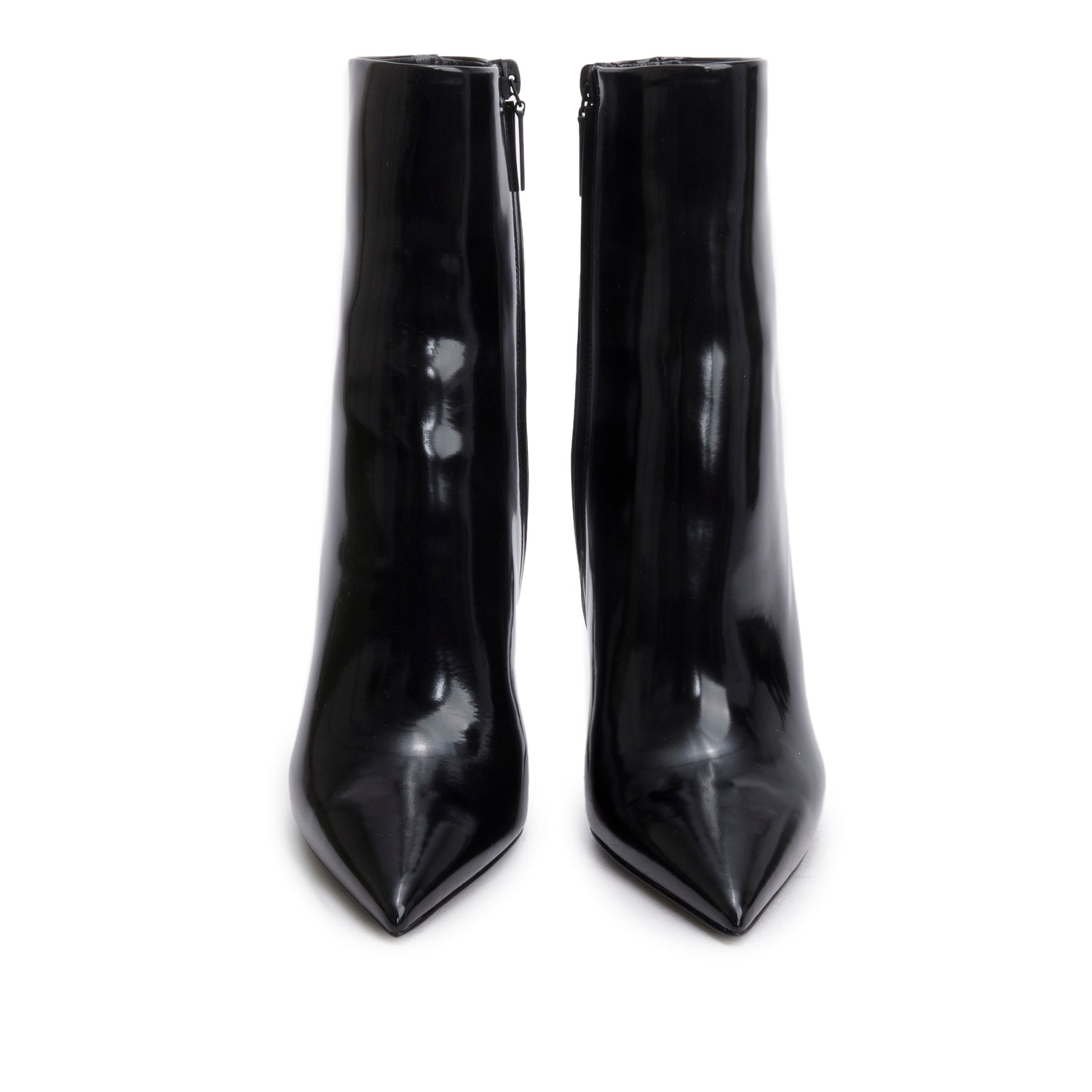 Saint Laurent Black Patent Leather Opyum Ankle Boots, Size 37 w/ Box