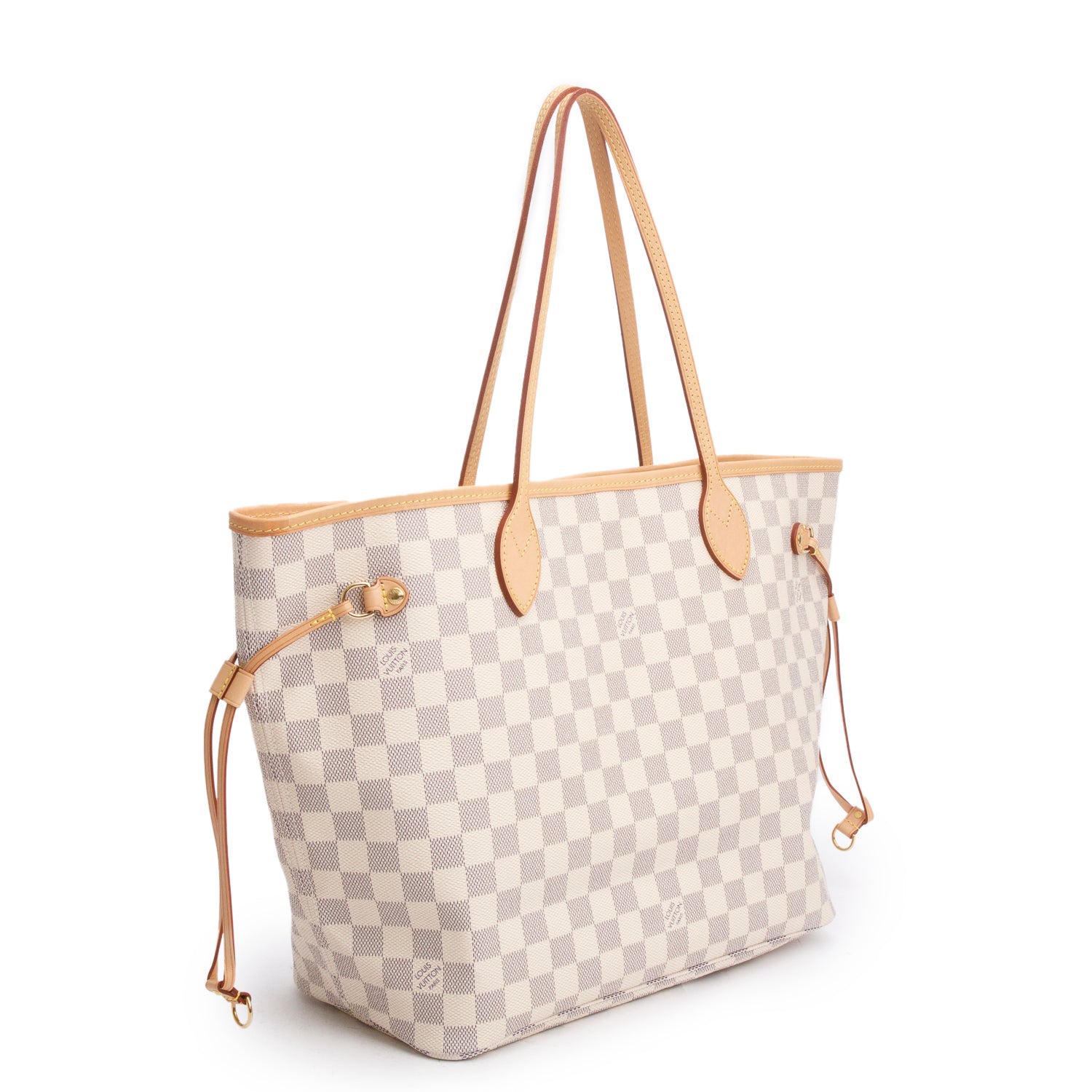 Louis Vuitton Damier Azur Neverfull MM w/ Pouch & Box