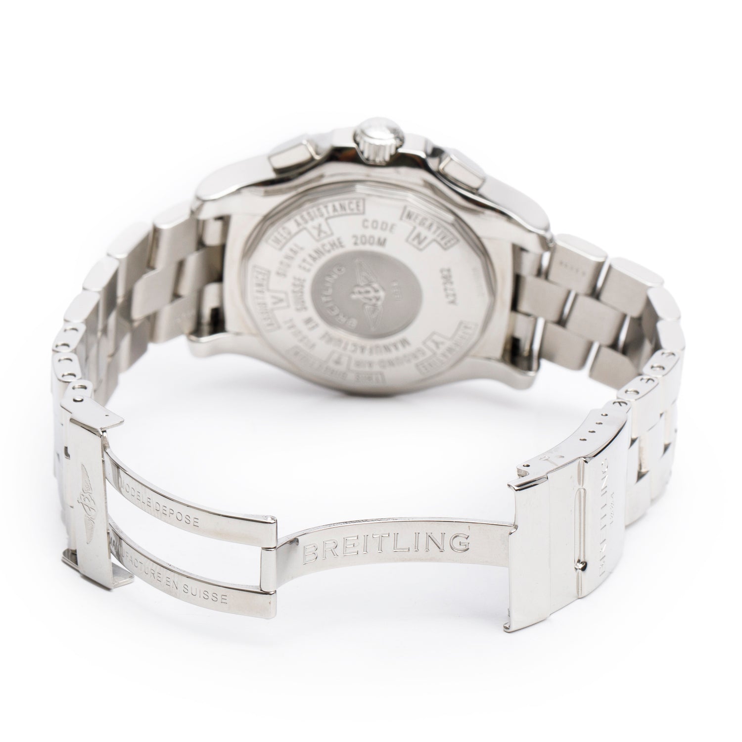 Breitling Stainless Steel Professional Skyracer 43.5 MM Chronograph Automatic Watch Black Dial A27362 w/ Box & Papers