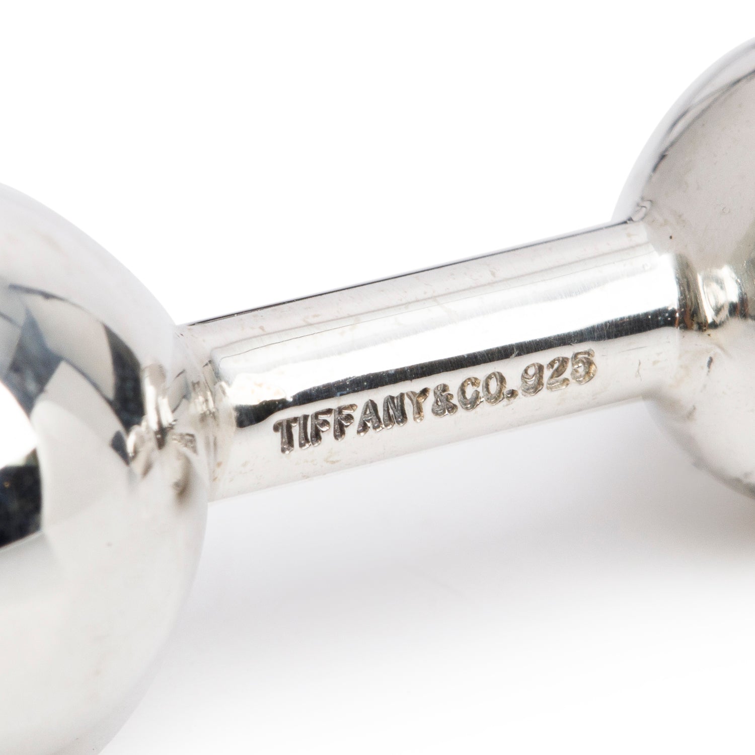 Tiffany & Co. Sterling Silver Barbell Cufflinks