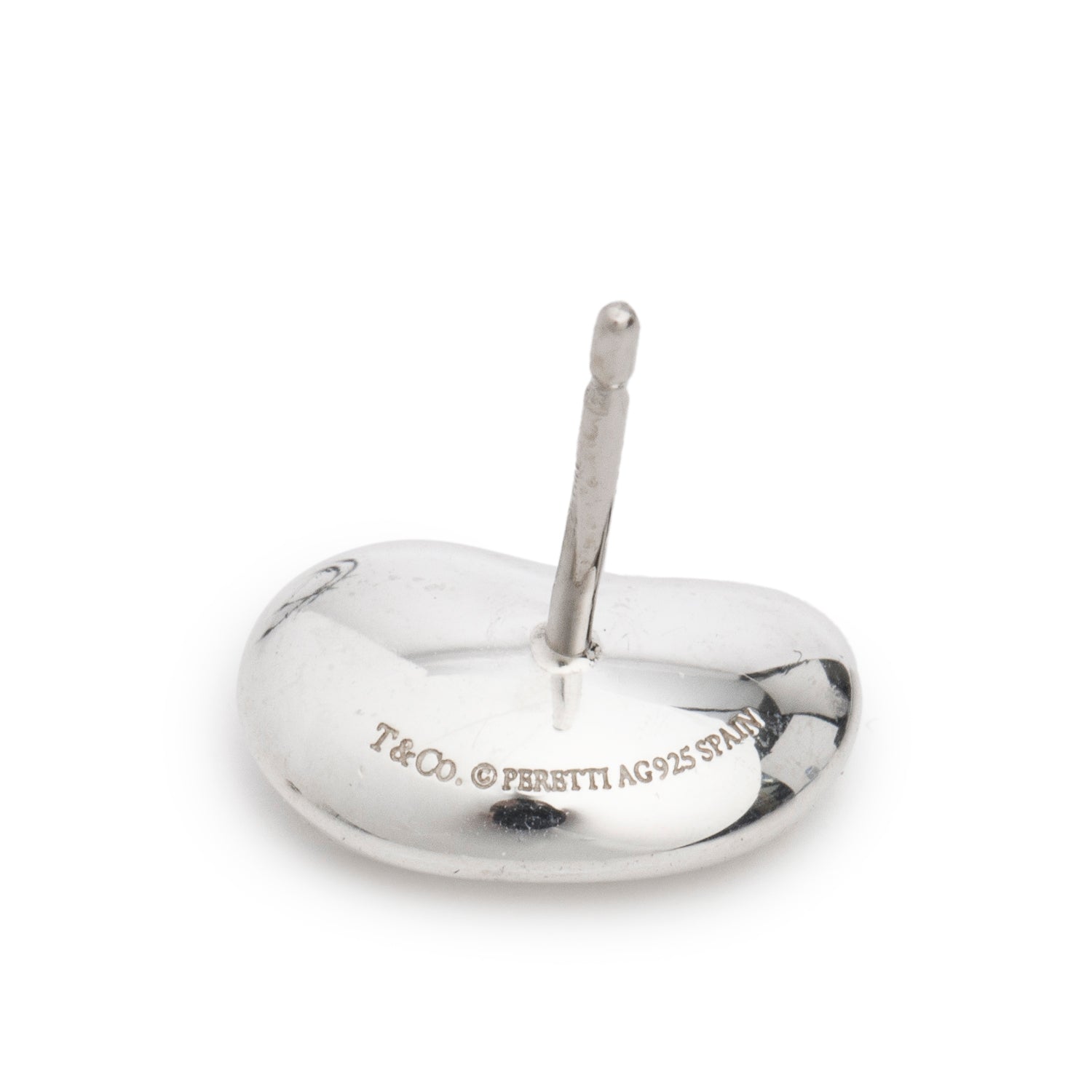 Tiffany & Co. Elsa Peretti Sterling Silver 11 MM Bean Earrings