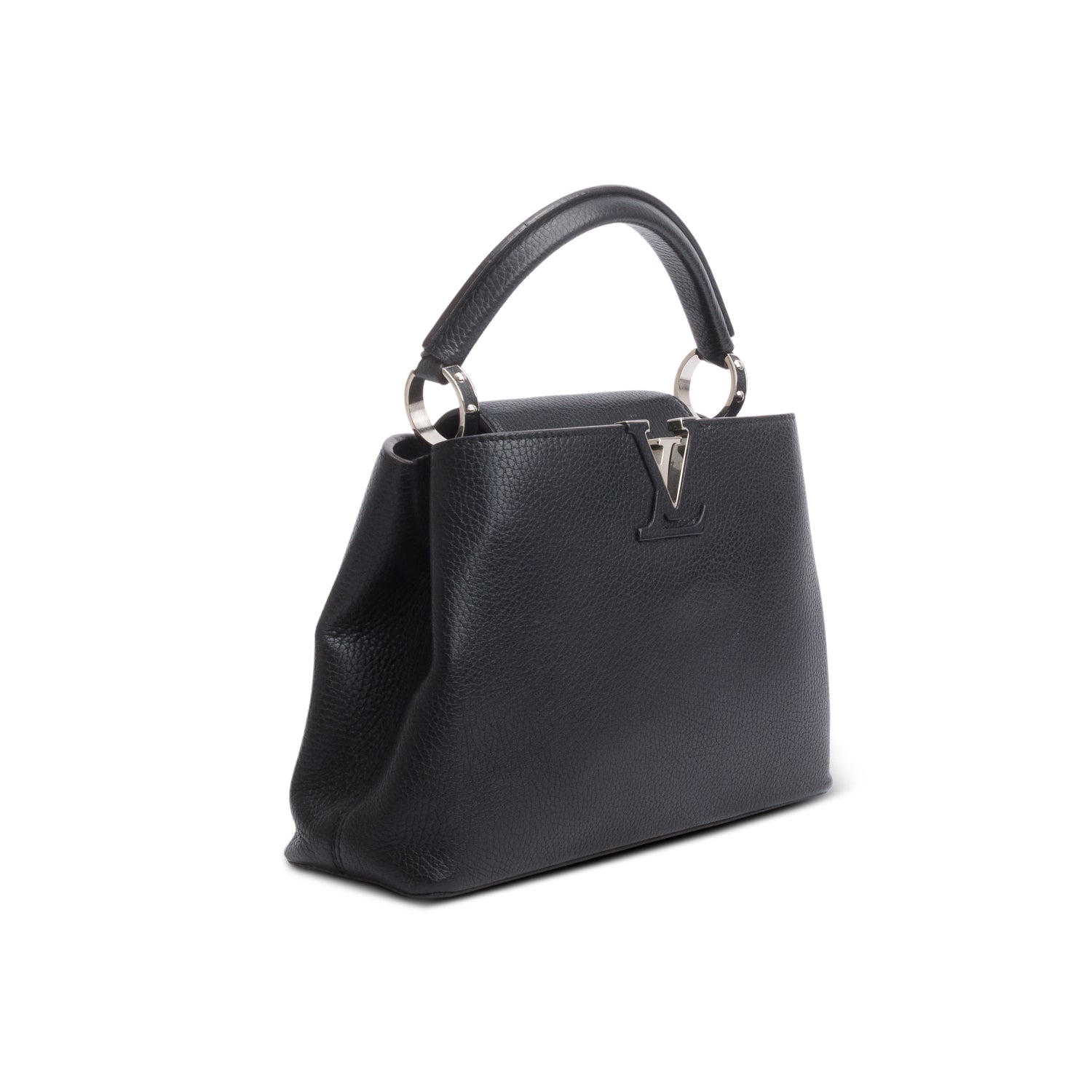 Louis Vuitton Black Taurillon Mini Capucines w/ Strap