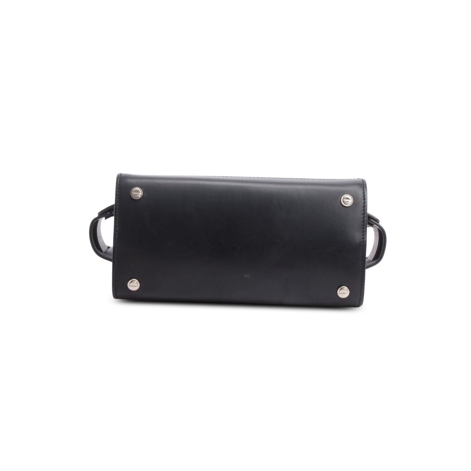 Givenchy Black Smooth Leather Small Horizon Satchel w/ Strap