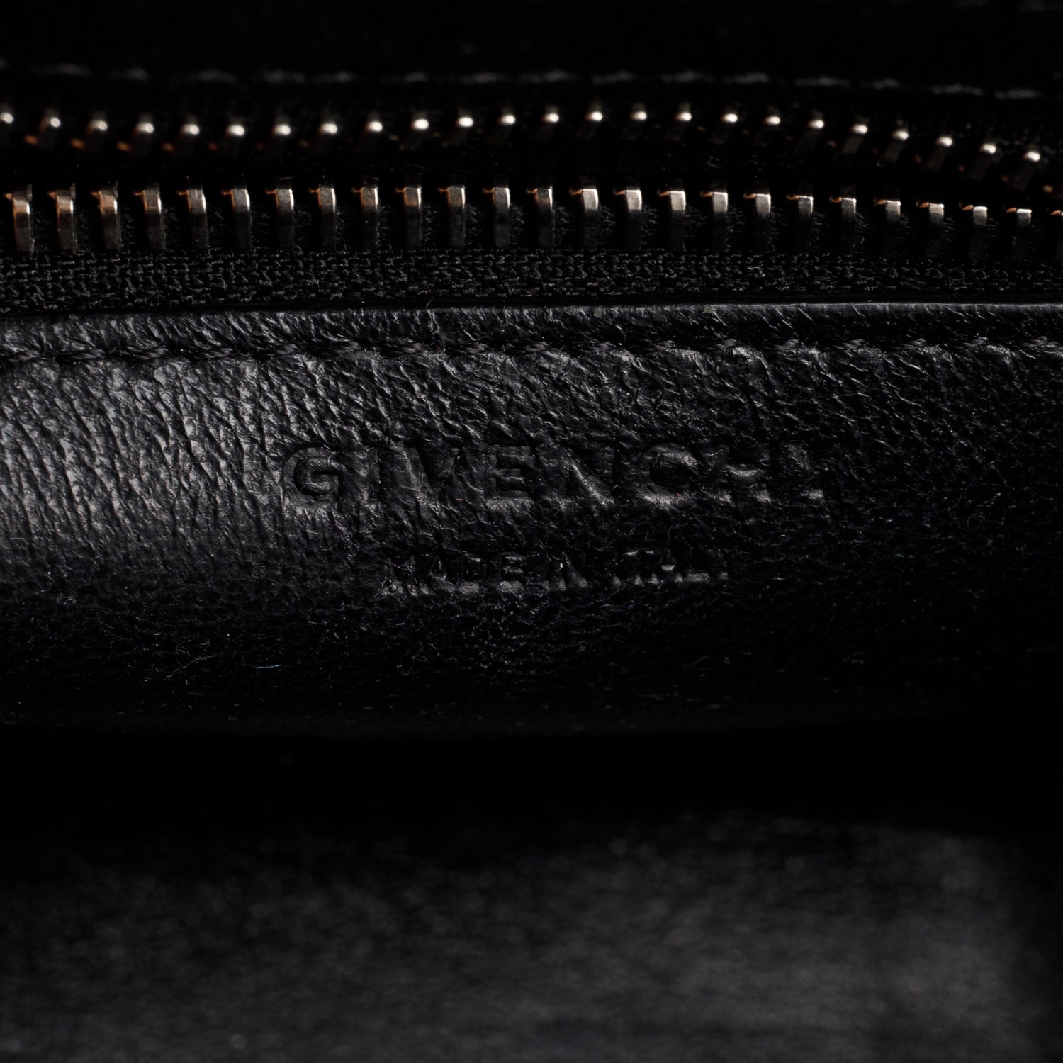 Givenchy Black Smooth Leather Small Horizon Satchel w/ Strap