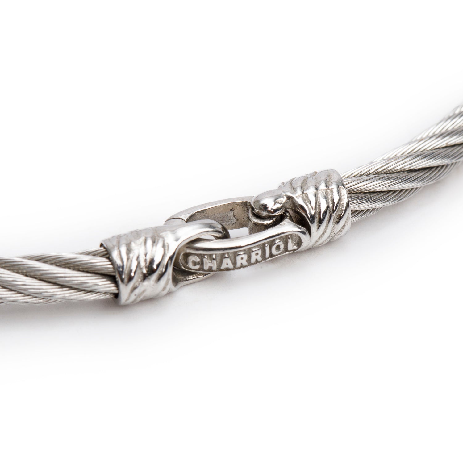 Charriol Stainless Steel & 18k Yellow Gold Topaz Station Cable Bracelet