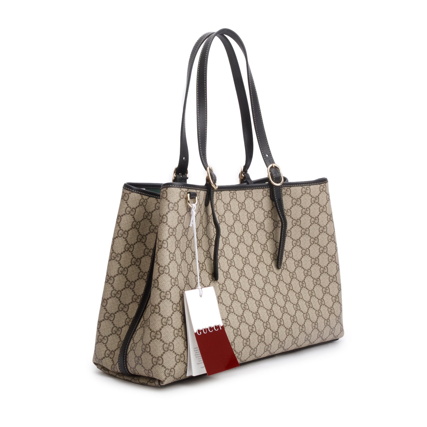 Gucci GG Supreme Monogram Emblem Large Tote Bag w/ Box