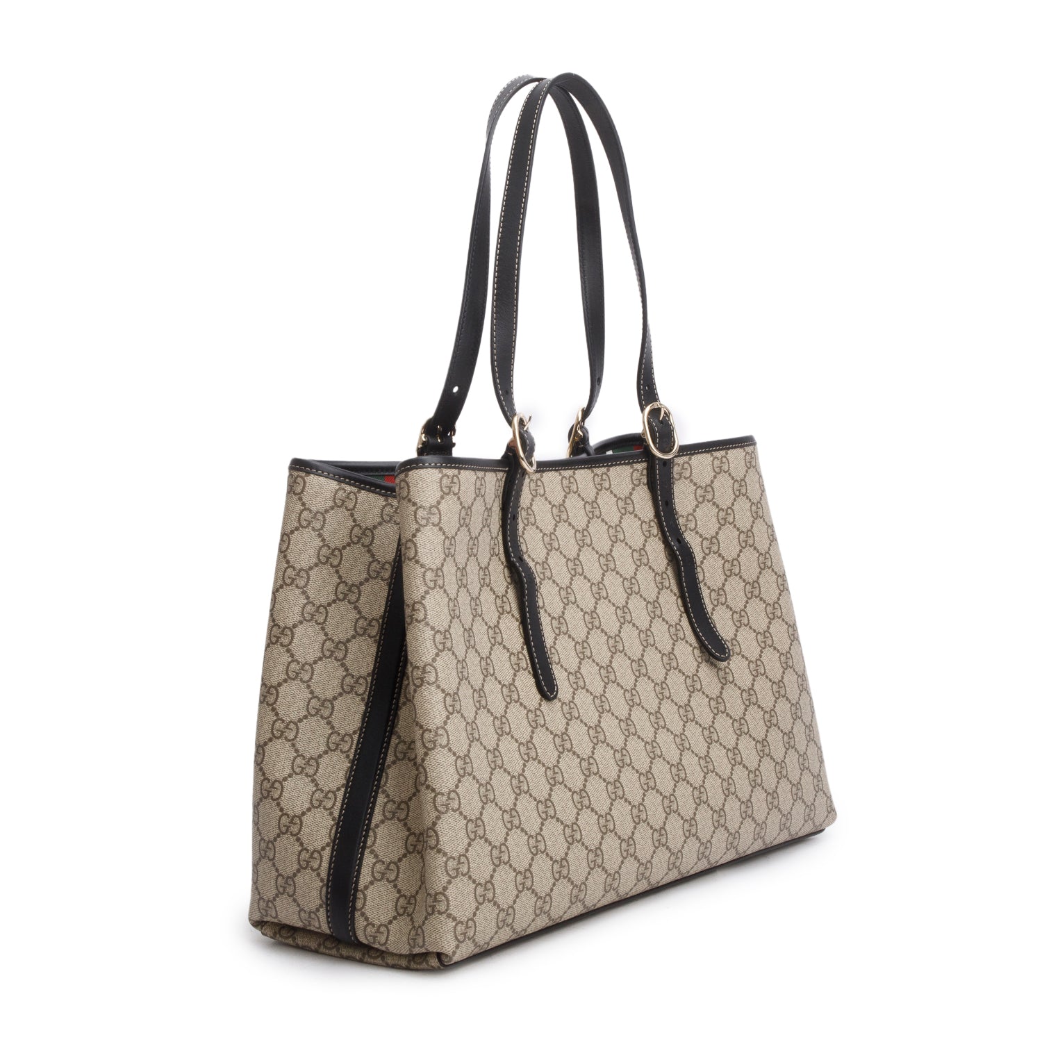 Gucci GG Supreme Monogram Emblem Large Tote Bag w/ Box