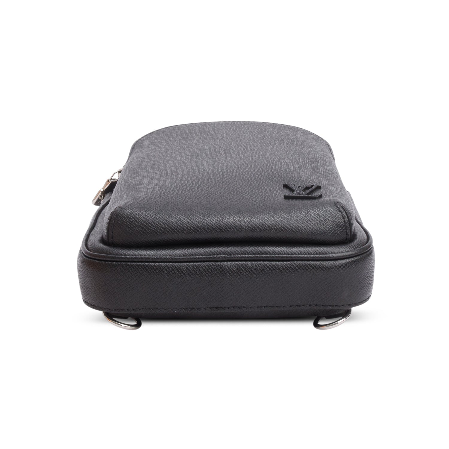 Louis Vuitton Black Taiga Leather Sac Avenue Slingback NM w/ Box