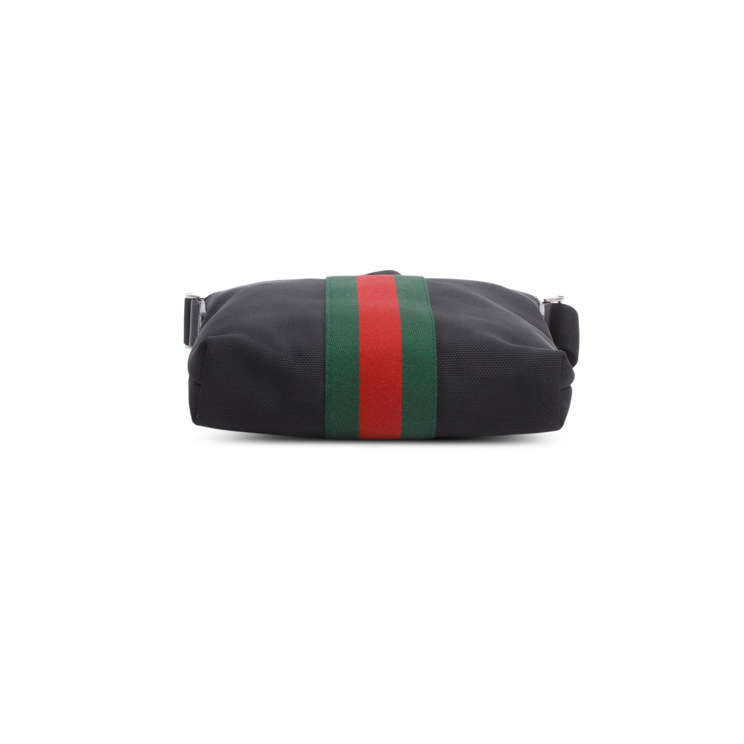 Gucci Black Techno Canvas Web Messenger Bag