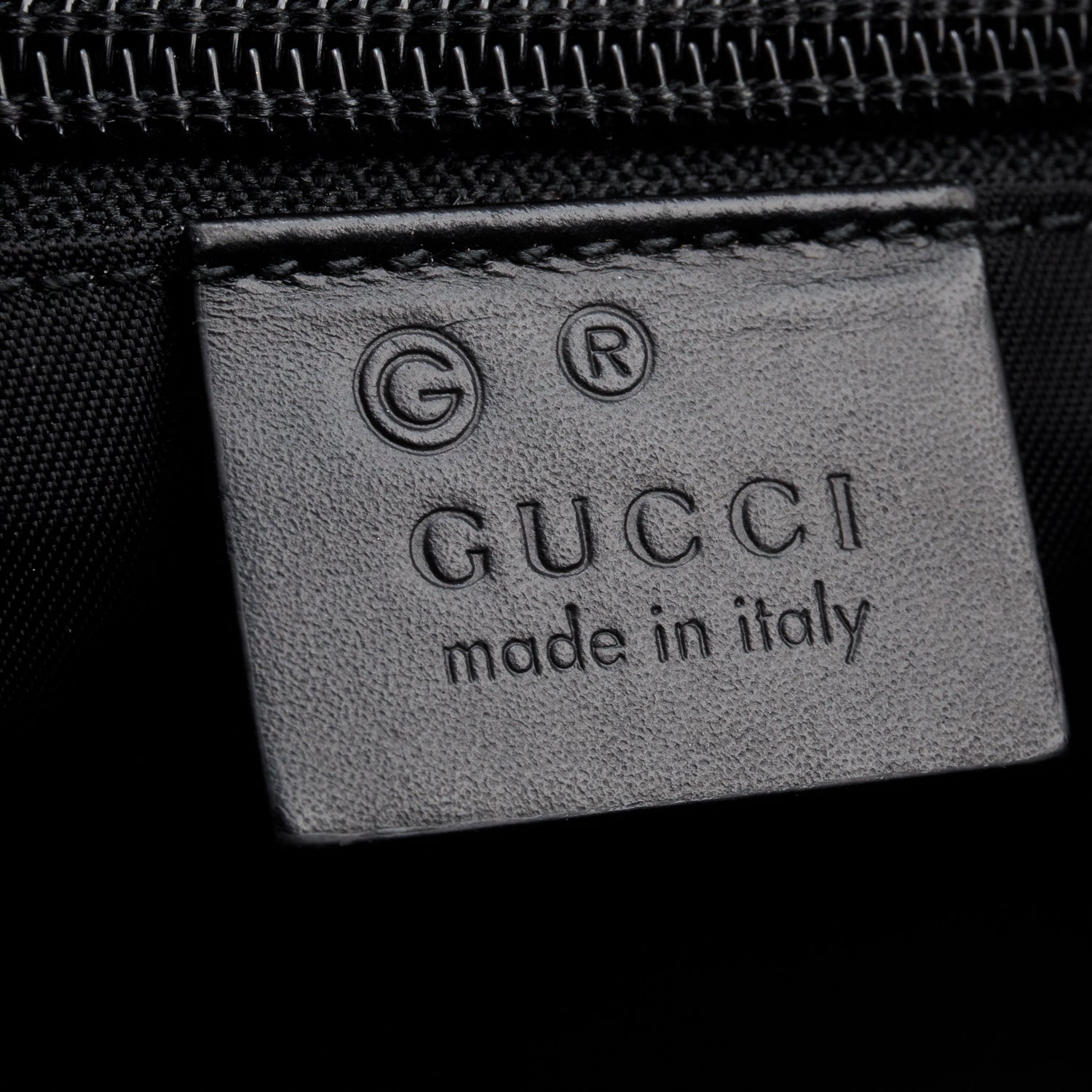 Gucci Black Techno Canvas Web Messenger Bag