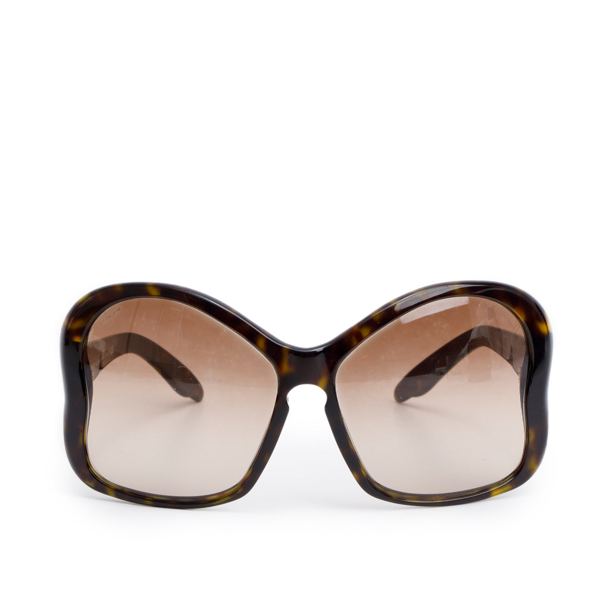 Prada SPR18I Tortoise Acetate Butterfly Frame Sunglasses w/ Box