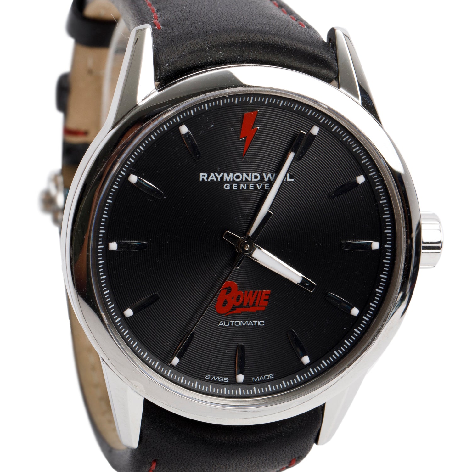 Raymond Weil Stainless Steel Freelancer David Bowie 42 MM Limited Edition Automatic Watch w/ Box & Papers