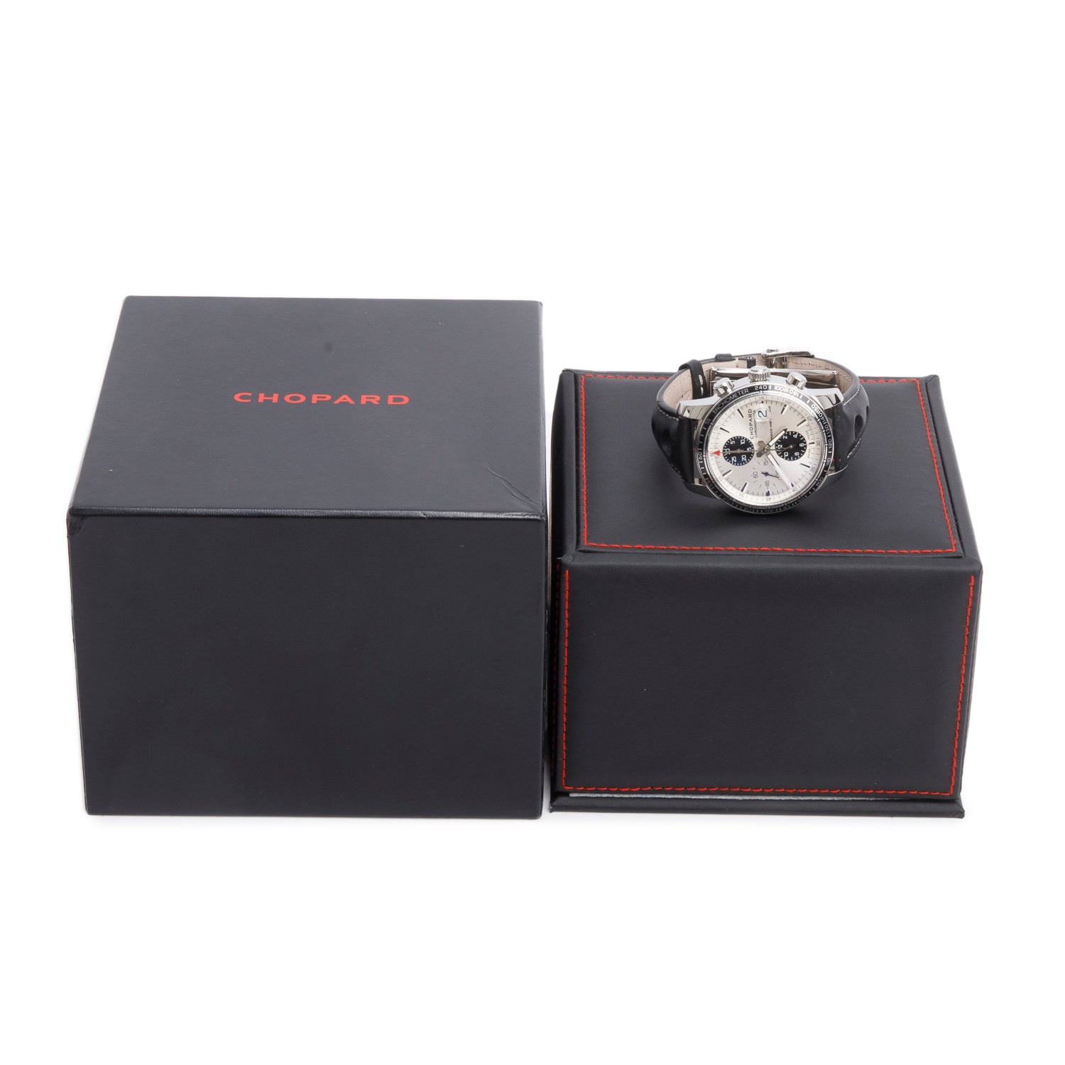 Chopard Stainless Steel Grand Prix De Monaco Historique 42 MM Chronograph Automatic Watch Silver Dial 8992 w/ Box