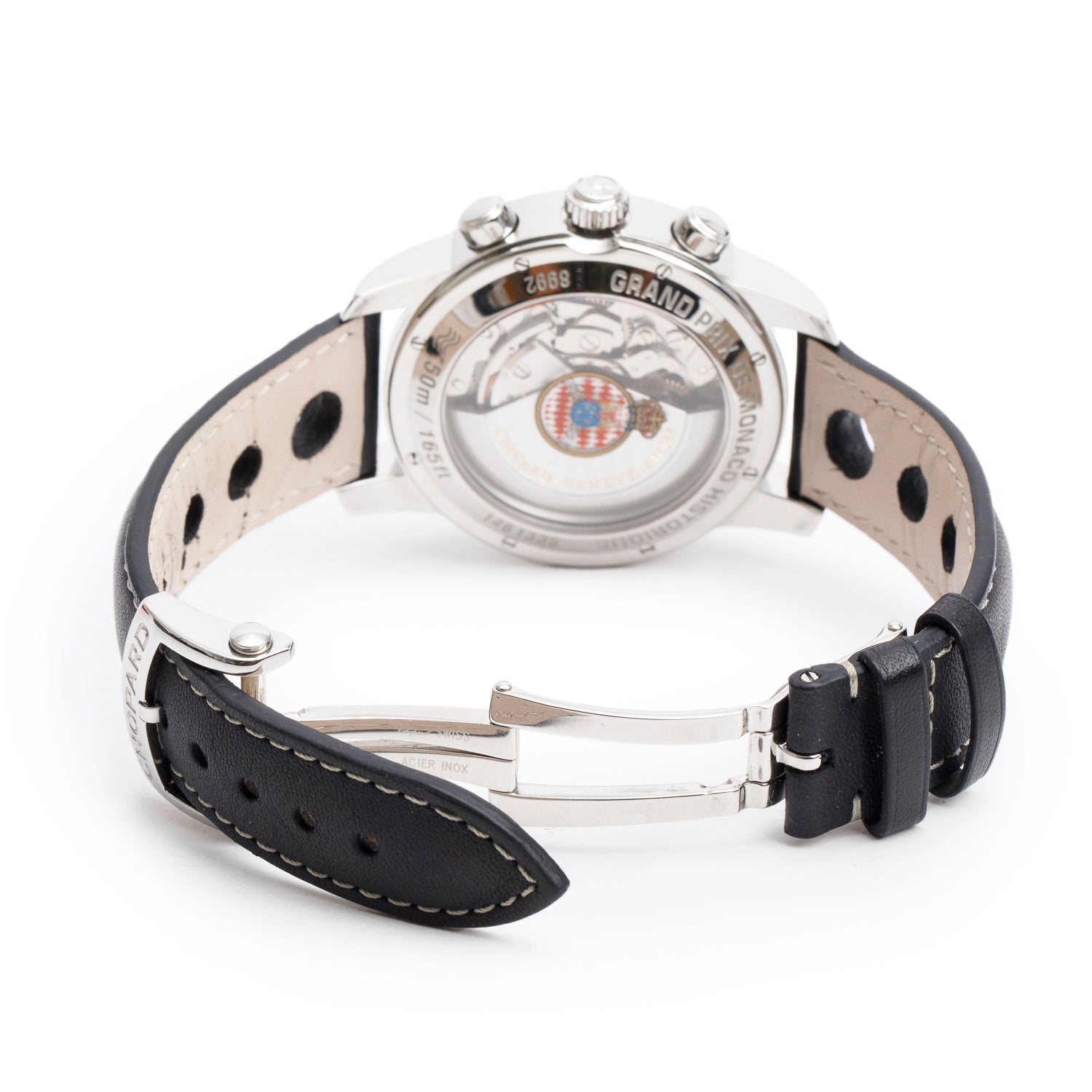 Chopard Stainless Steel Grand Prix De Monaco Historique 42 MM Chronograph Automatic Watch Silver Dial 8992 w/ Box