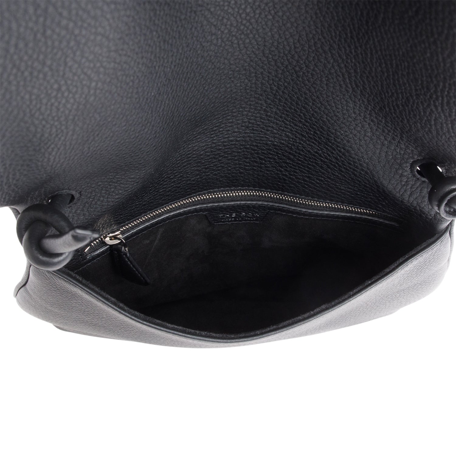 The Row Black Leather Jill Lux Crossbody Bag