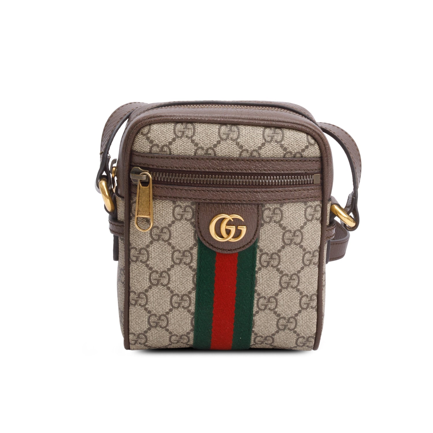 Gucci GG Supreme Monogram Web Mini Ophidia Messenger w/ Box