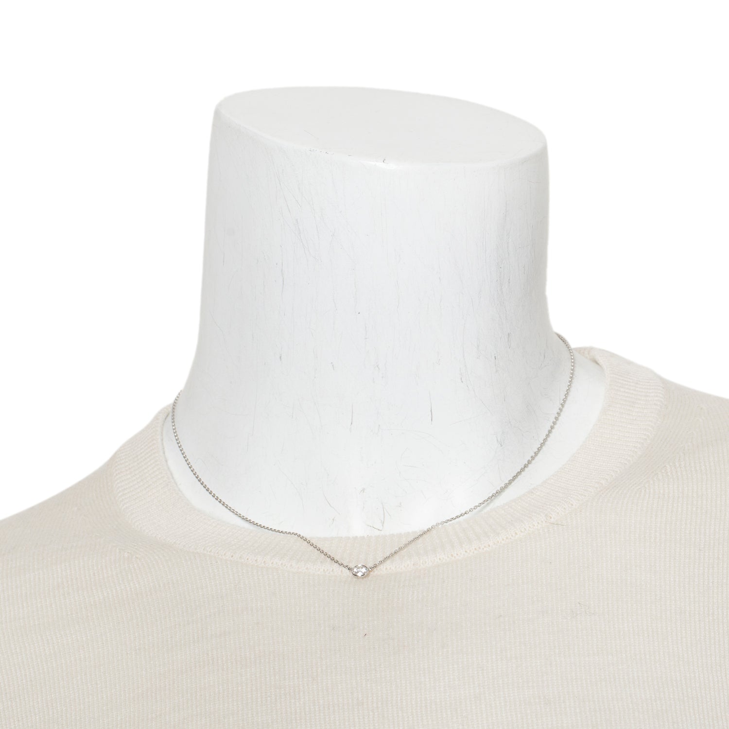 Tiffany & Co. Elsa Peretti Platinum 0.28 ct. Diamond by the Yard Necklace w/ Box