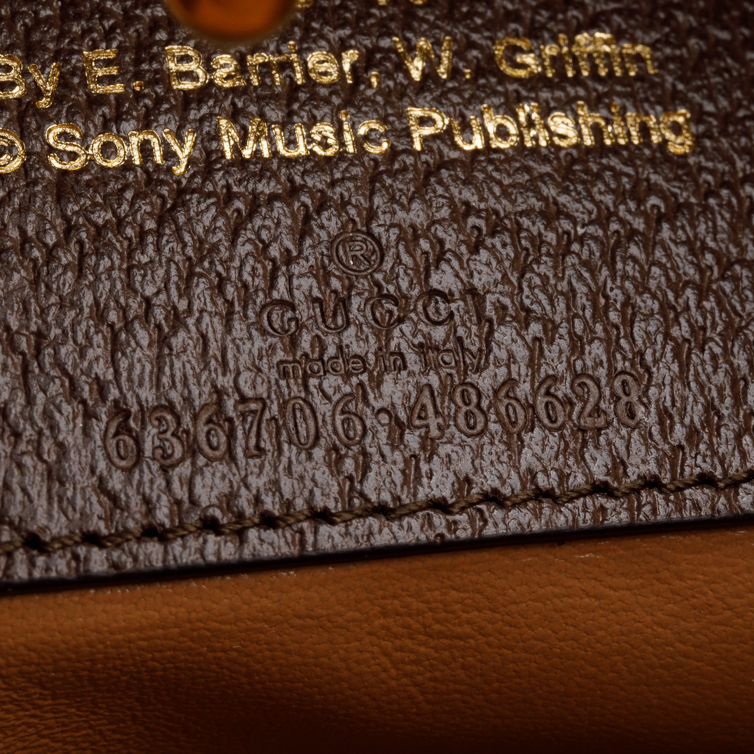 Gucci Neutral & Multicolor Music Is Mine Canvas Brown Leather Trim Small Jackie 1961 Shoulder Bag w/ Strap