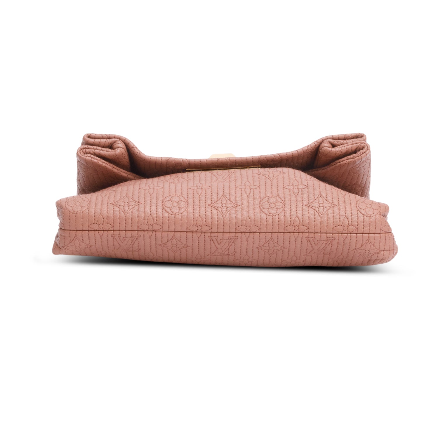 Louis Vuitton Pink Calfskin Quilted Monogram Altair Clutch