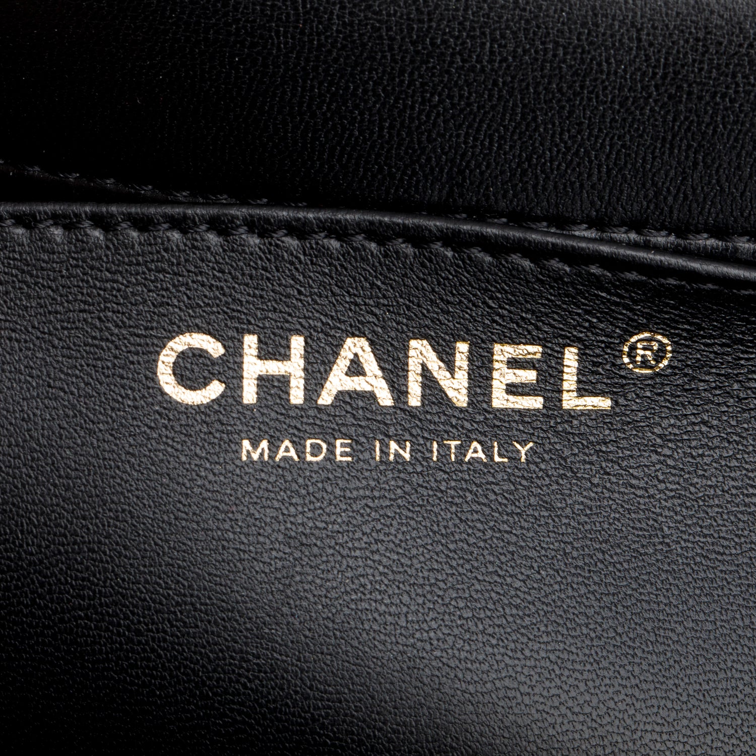 Chanel Black Lambskin Quilted Small Whipstitch Flap Bag