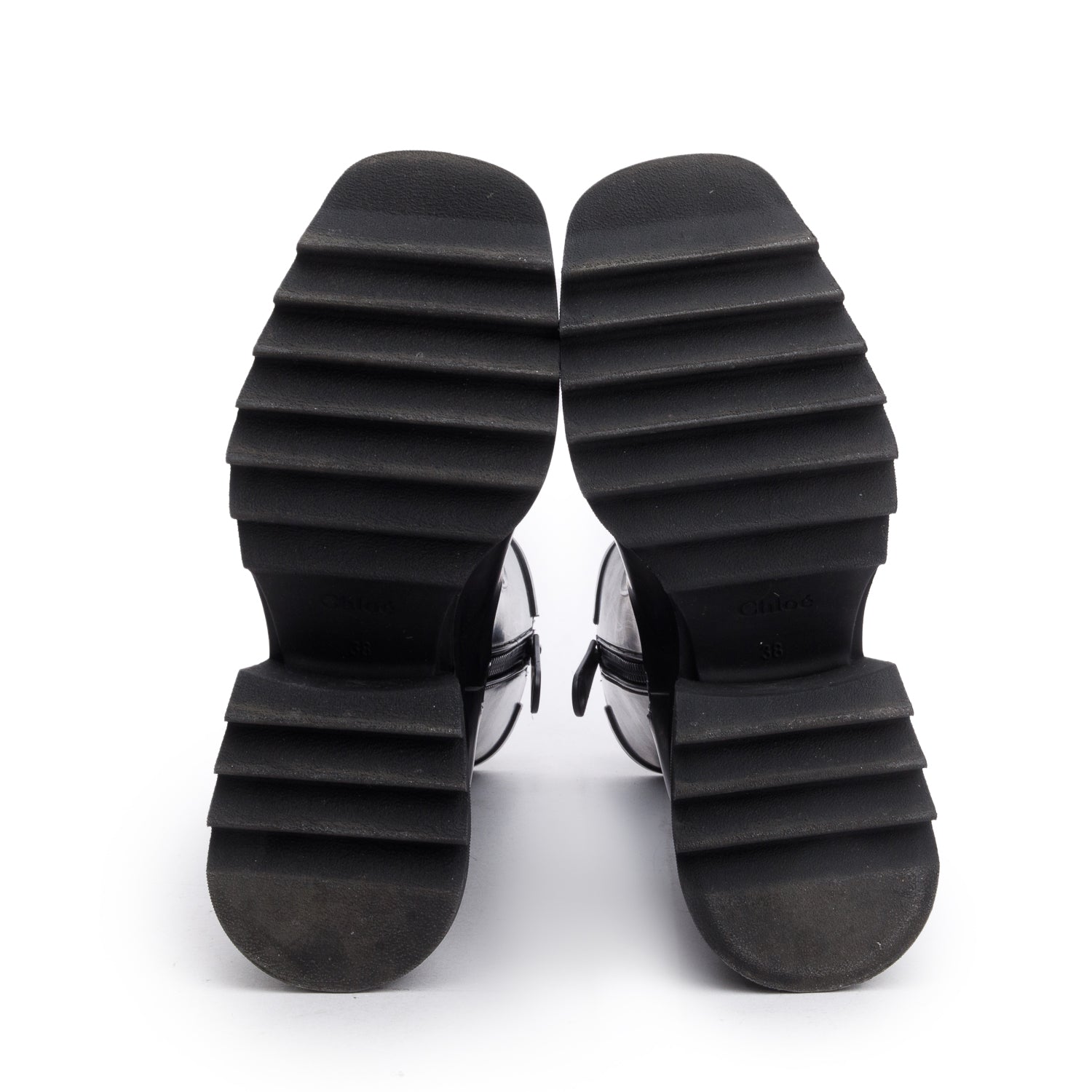 Chloe Black Betty Rain Boot, Size 38