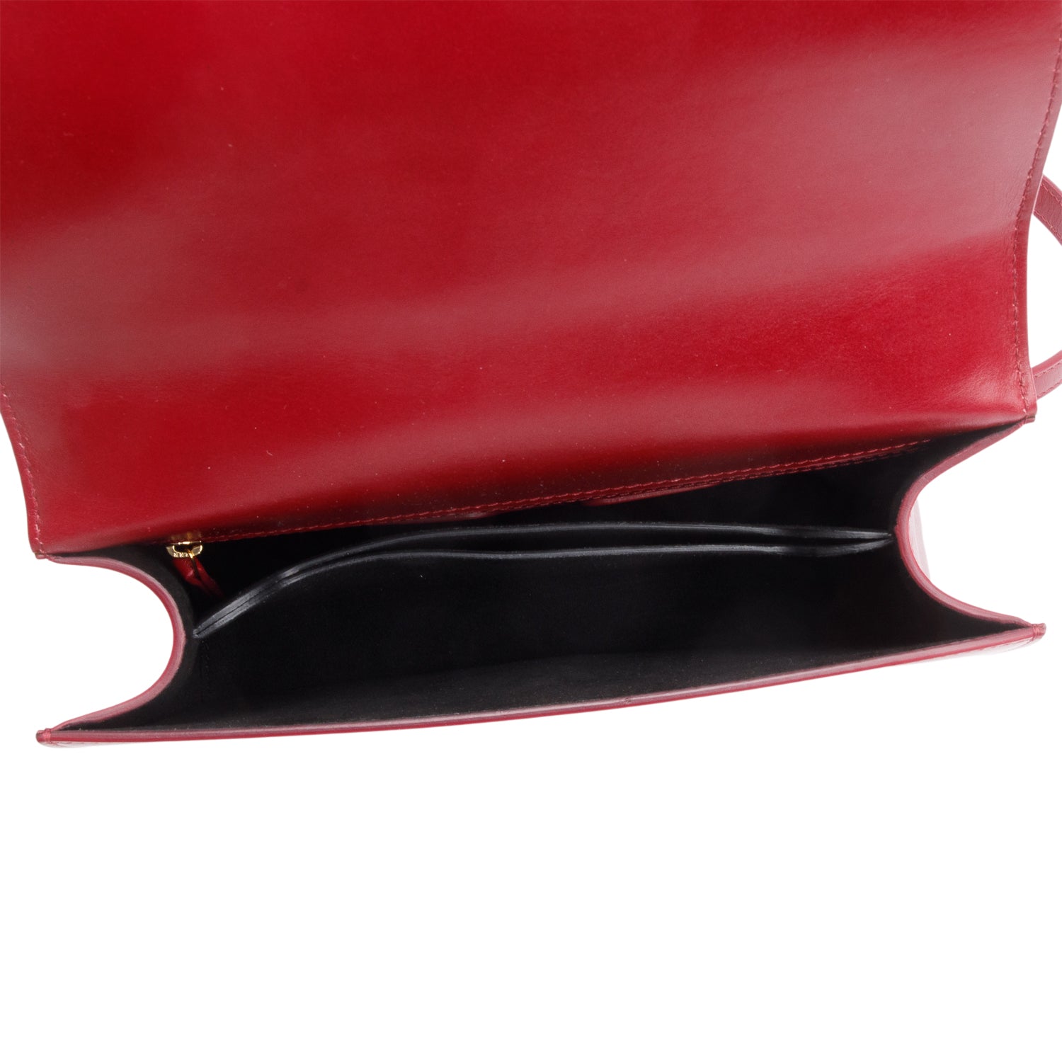 Alexander McQueen Red Calfskin Leather Crystal Smalll Jewelled Knuckle Shoulder Bag