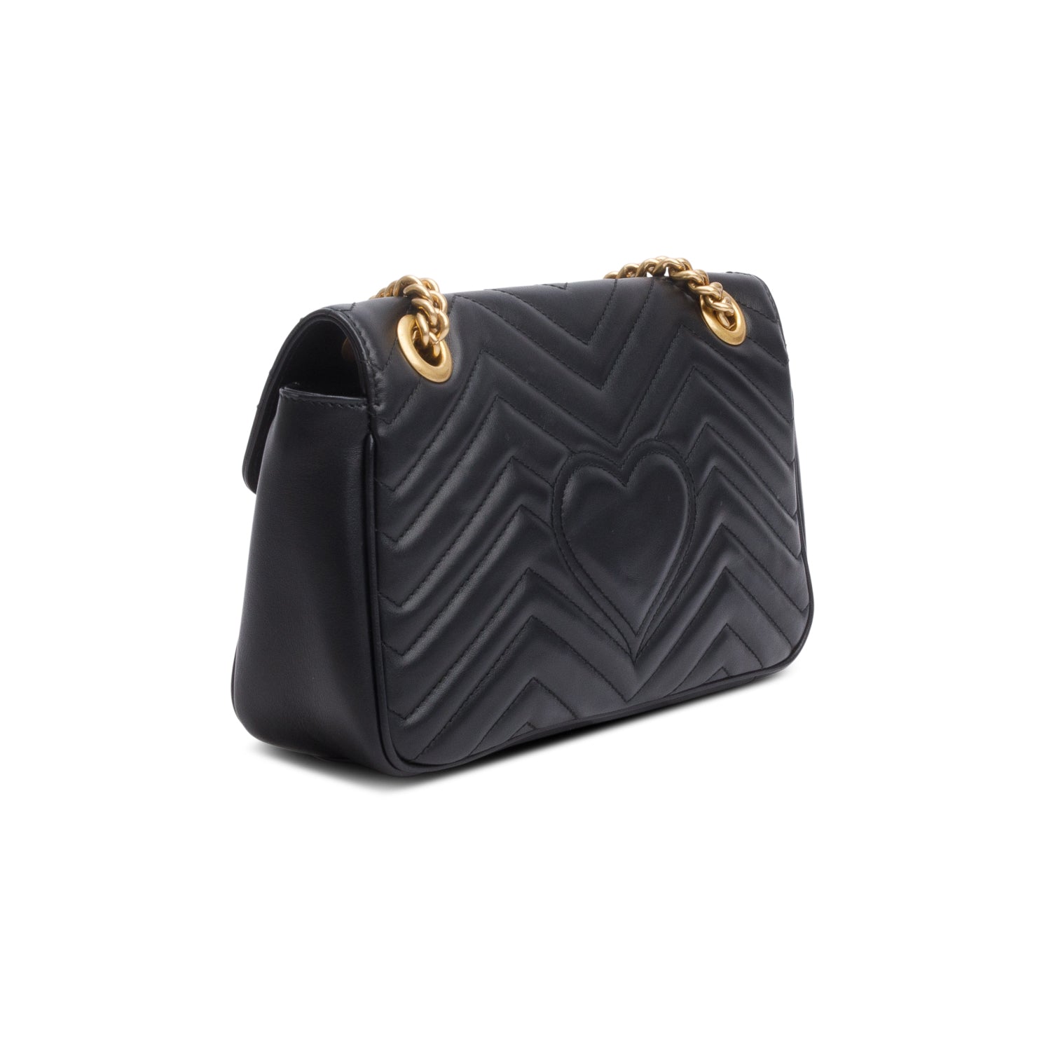 Gucci Black GG Marmont Matelasse Medium Shoulder Bag