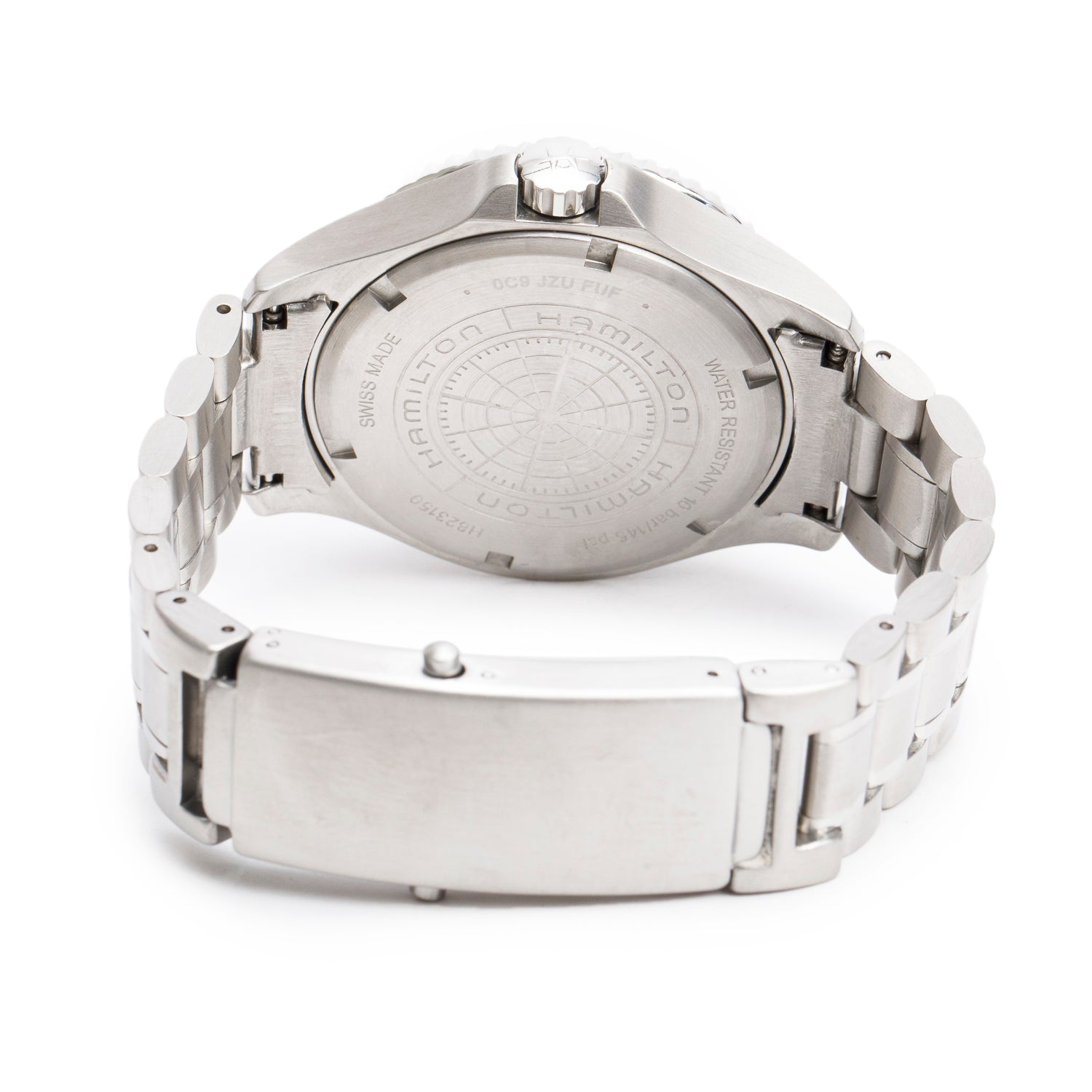 Hamilton Stainless Steel Khaki Navy Scuba 40 MM Automatic Watch Black Dial H823150 w/ Box & Papers