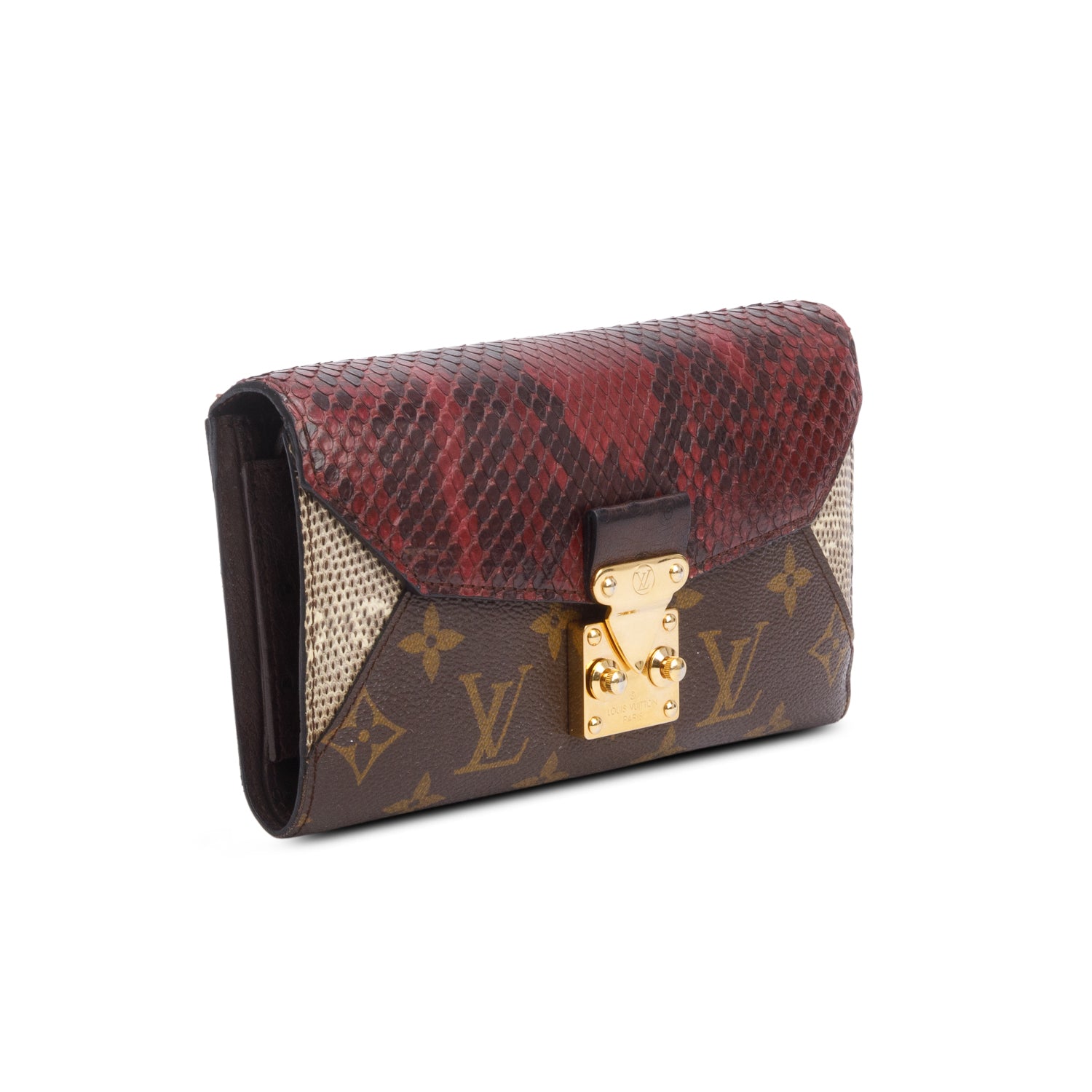 Louis Vuitton Monogram Python Ostrich Lizard Majestueux Wallet