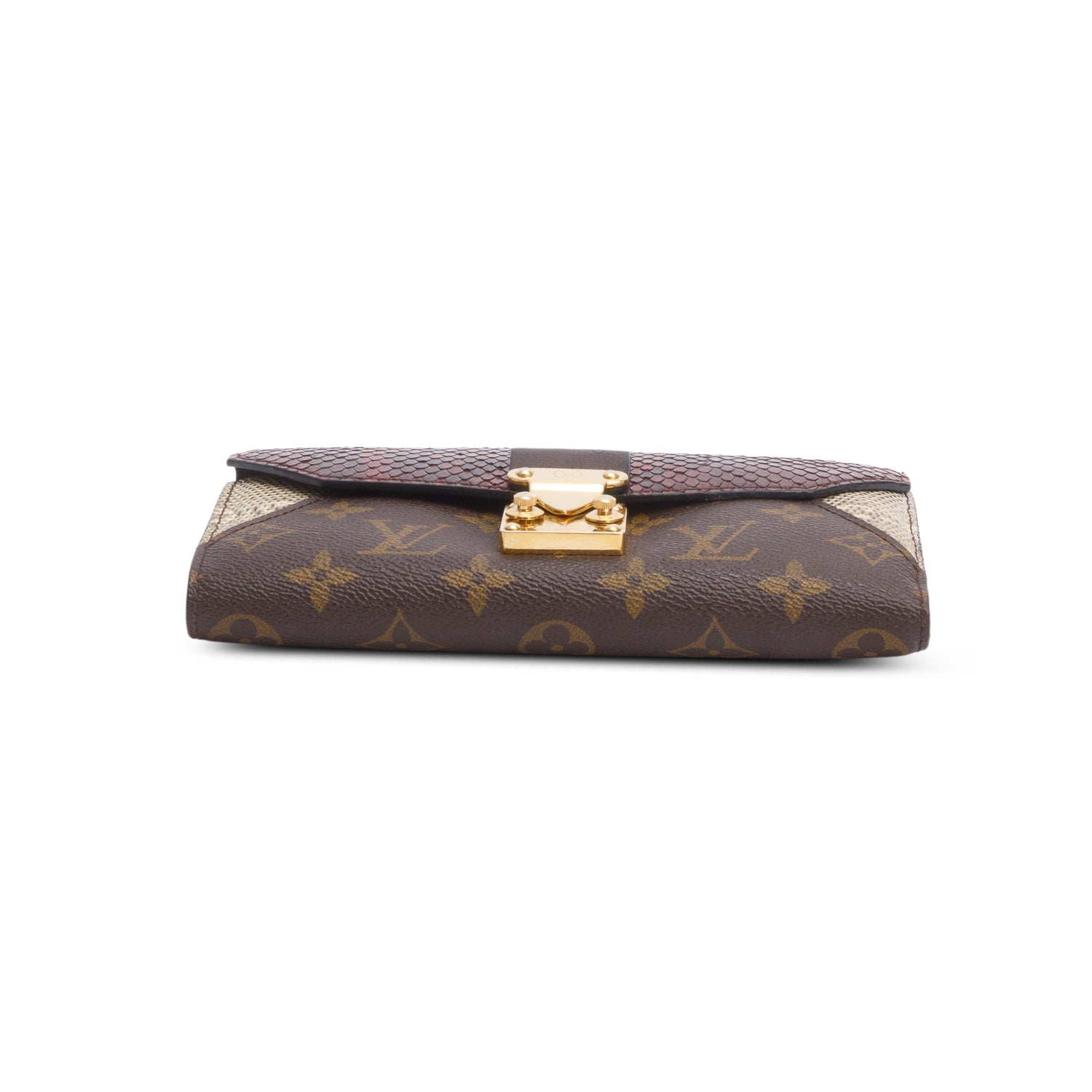 Louis Vuitton Monogram Python Ostrich Lizard Majestueux Wallet