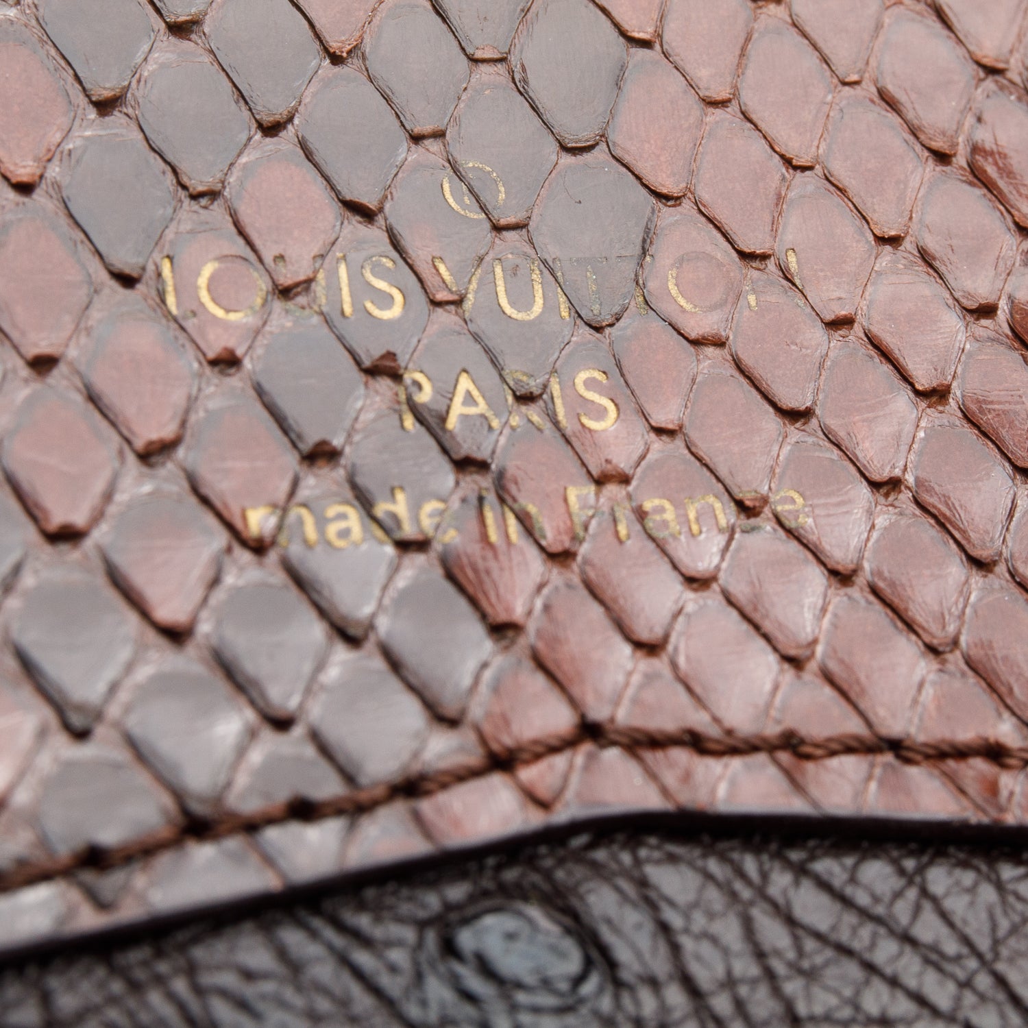 Louis Vuitton Monogram Python Ostrich Lizard Majestueux Wallet