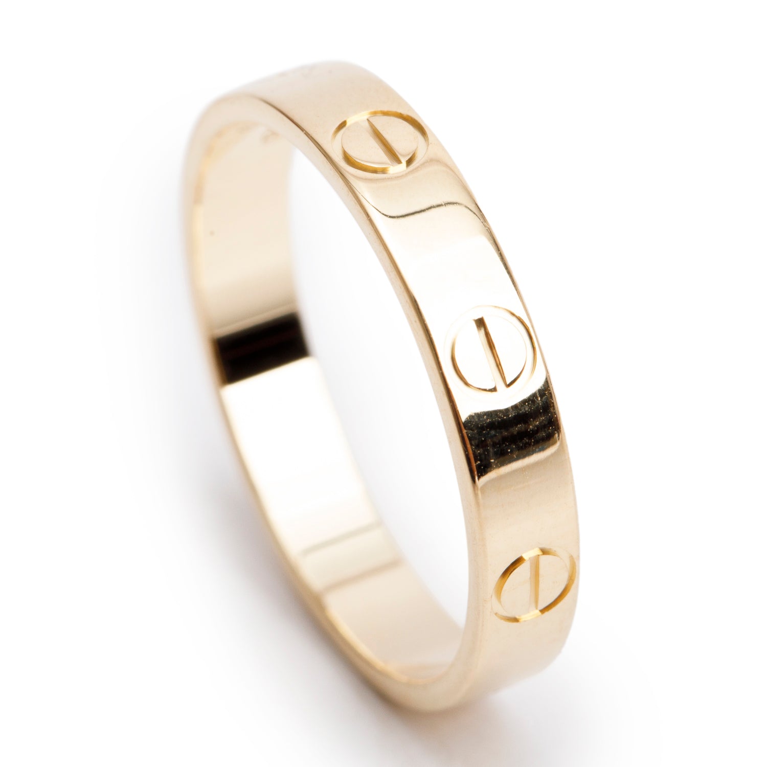 Cartier 2022 18k Yellow Gold 3.6 mm Love Wedding Band Ring, Size 56 7.75 w/ Box & Certificate
