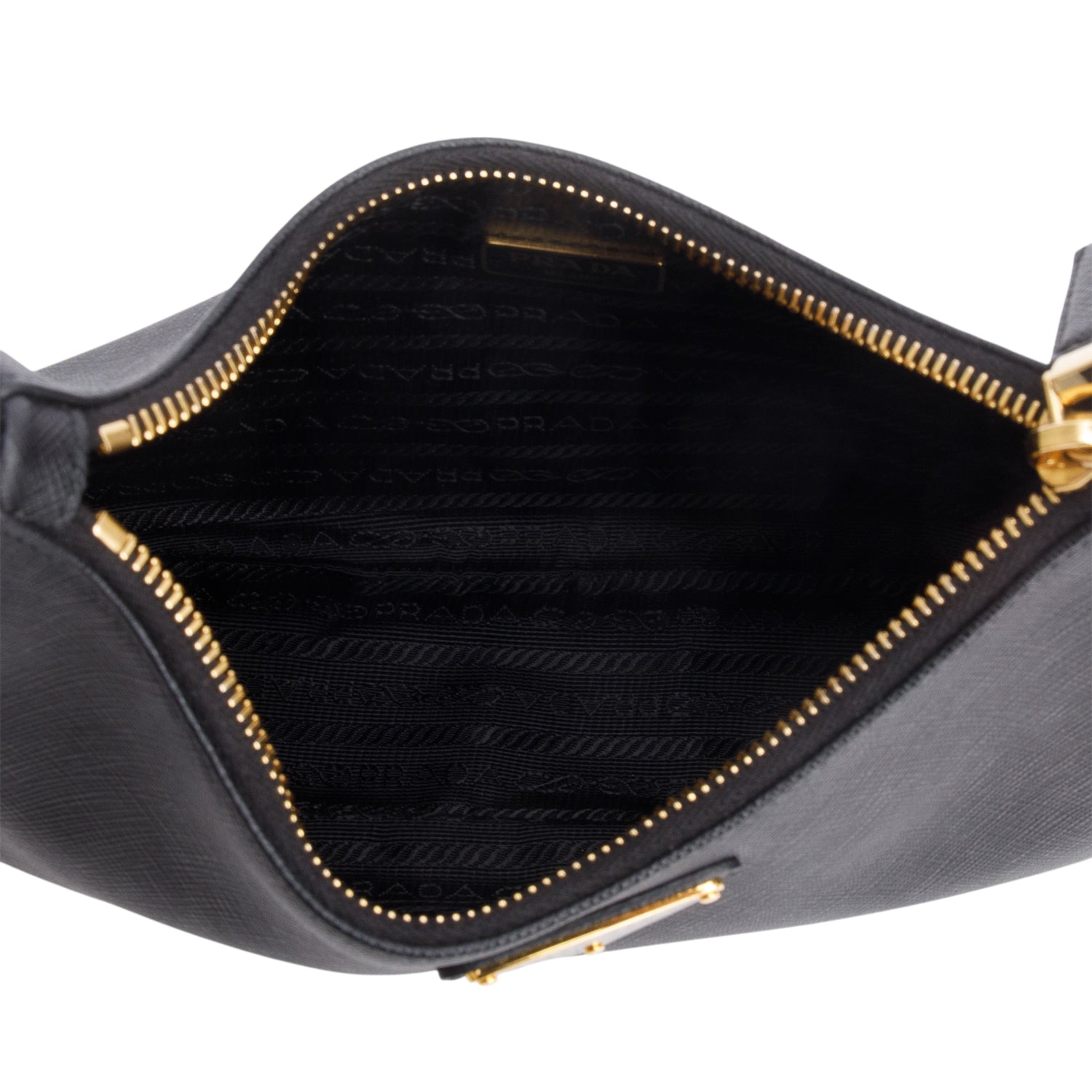 Prada Black Saffiano Lux Mini Re-Edition Shoulder Bag w/ Box & Straps