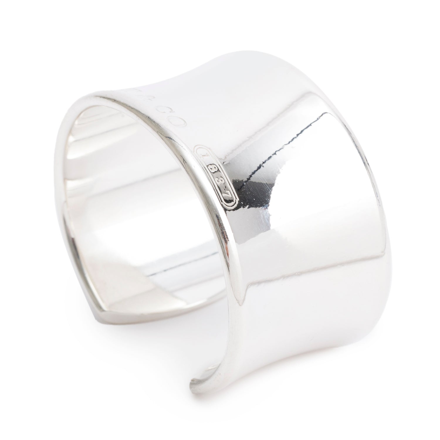 Tiffany & Co. Sterling Silver 1837 Wide Cuff Bracelet
