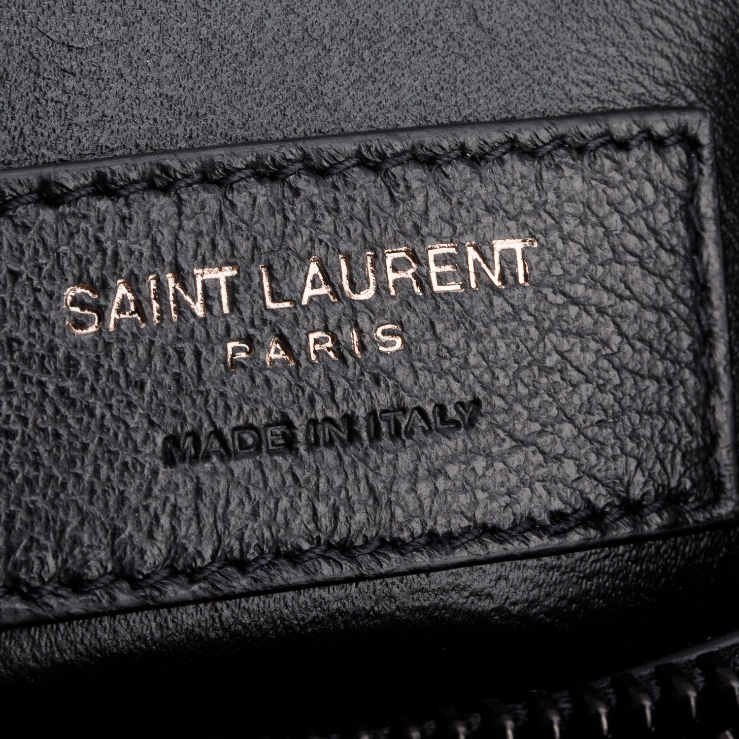 Saint Laurent 2022 Black Y Chevron Leather Small LouLou Shoulder Bag w/ Box