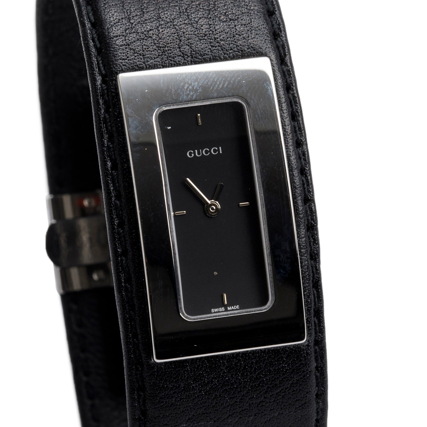 Gucci Stainless Steel 7800 Series Quartz Watch Black Dial