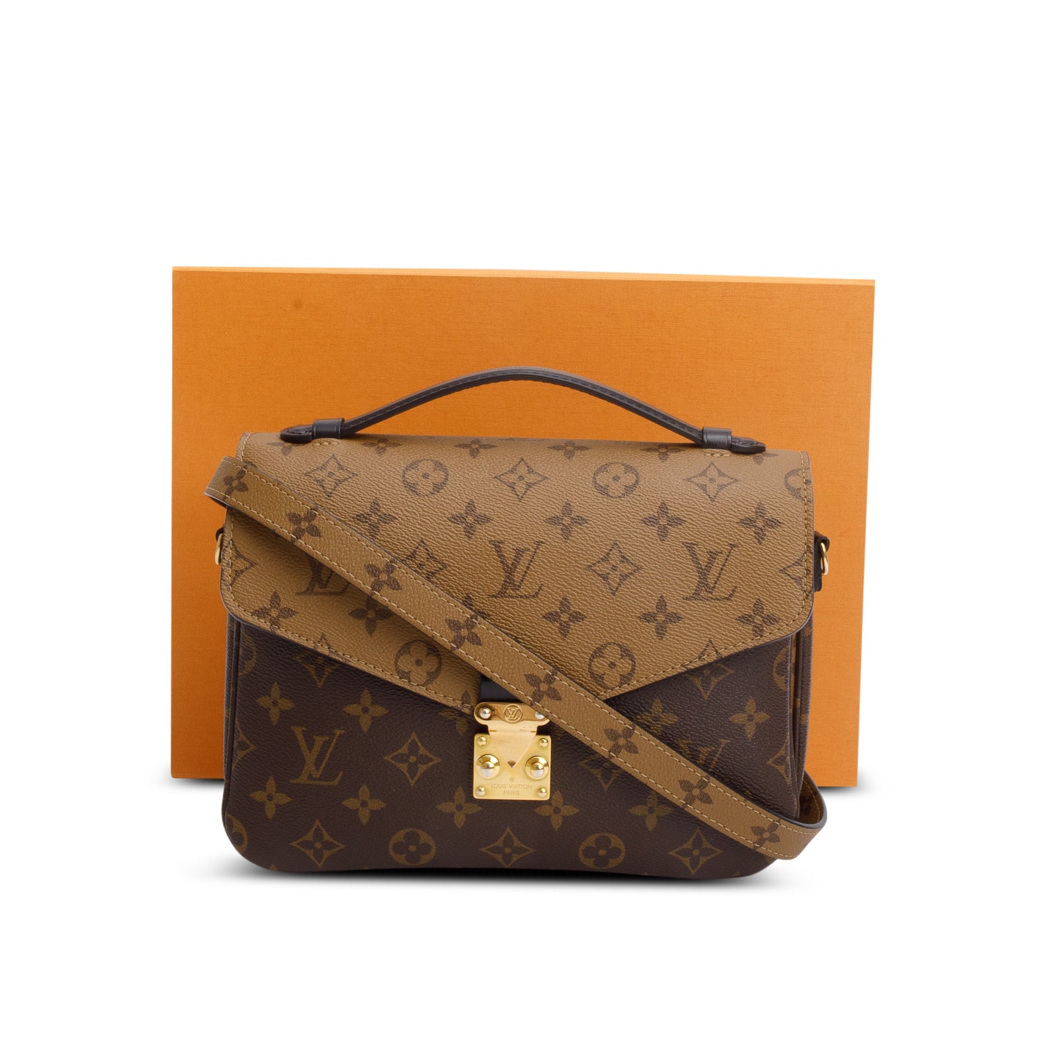 Louis Vuitton Reverse Monogram Pochette Metis w/ Box & Strap
