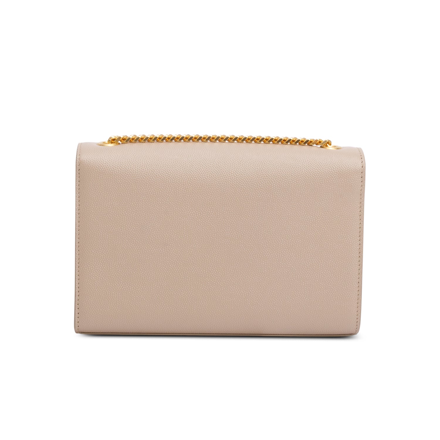 Saint Laurent 2022 Beige Grain De Poudre Small Monogram Kate Satchel w/ Box & Receipt