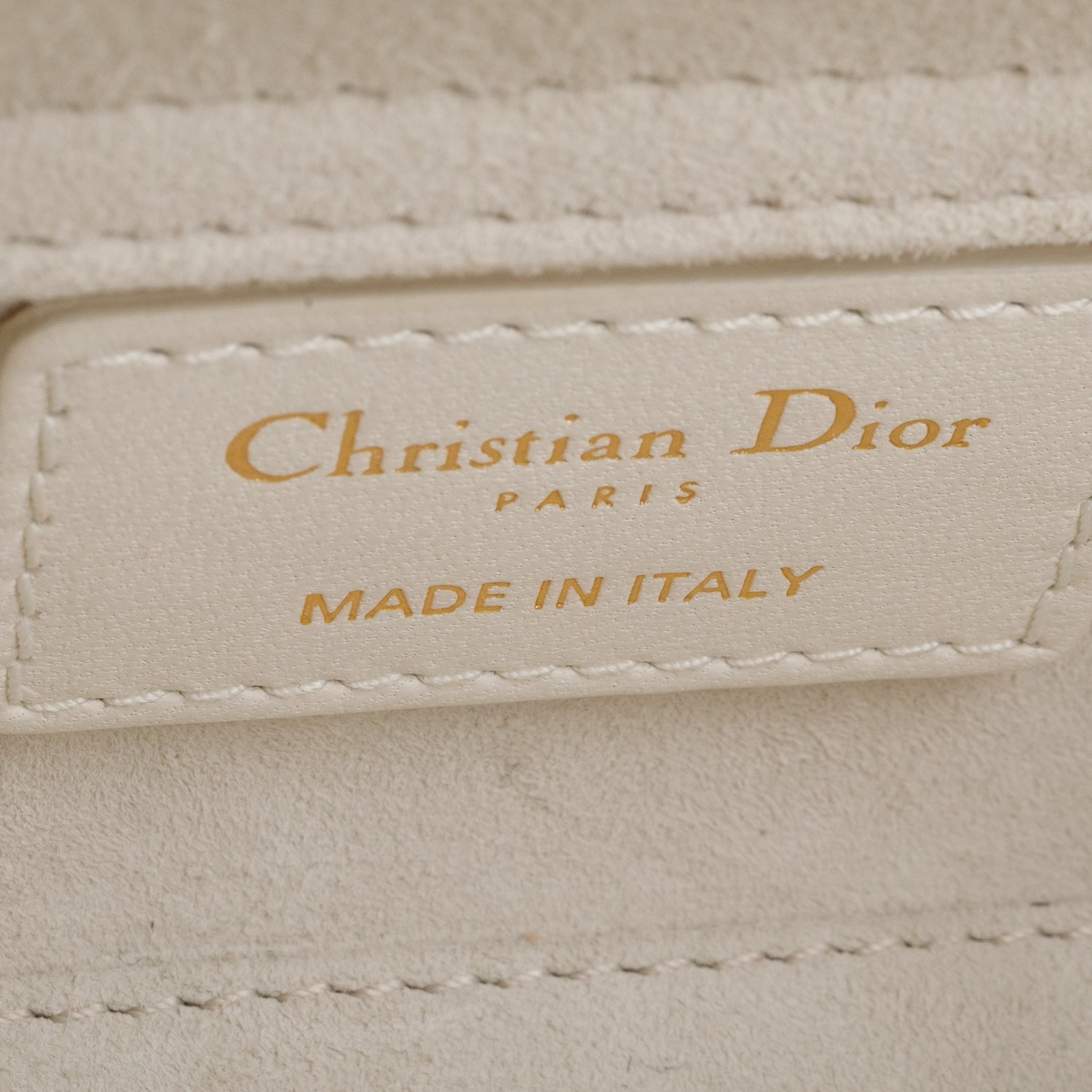 Christian Dior 2024 White Lambskin Cannage Micro Lady D-Joy w/ Box & Straps