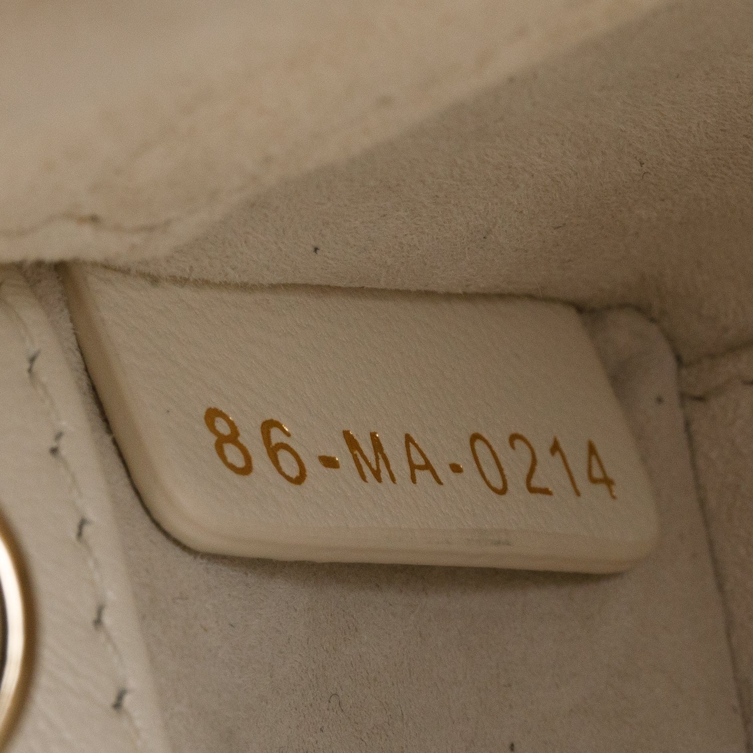 Christian Dior 2024 White Lambskin Cannage Micro Lady D-Joy w/ Box & Straps