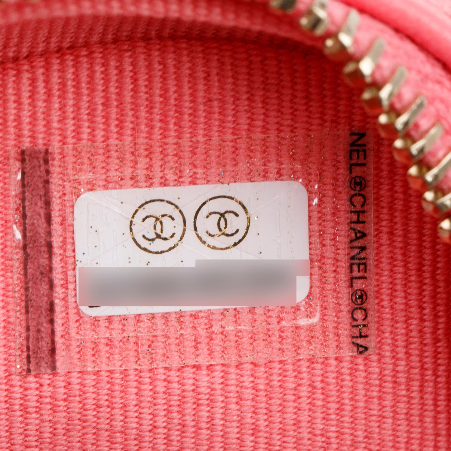 Chanel 2021 Pink Lambskin Leather Mini CC In Love Heart Bag w/ Authenticity Card