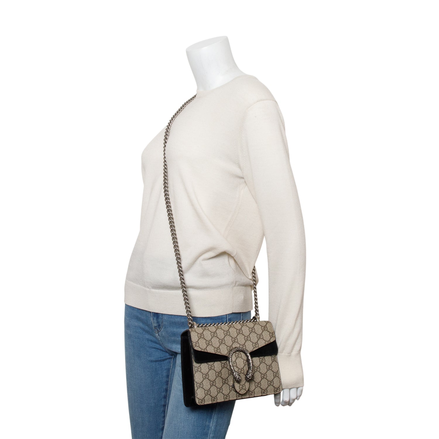 Gucci GG Supreme Monogram Small Dionysus Shoulder Bag