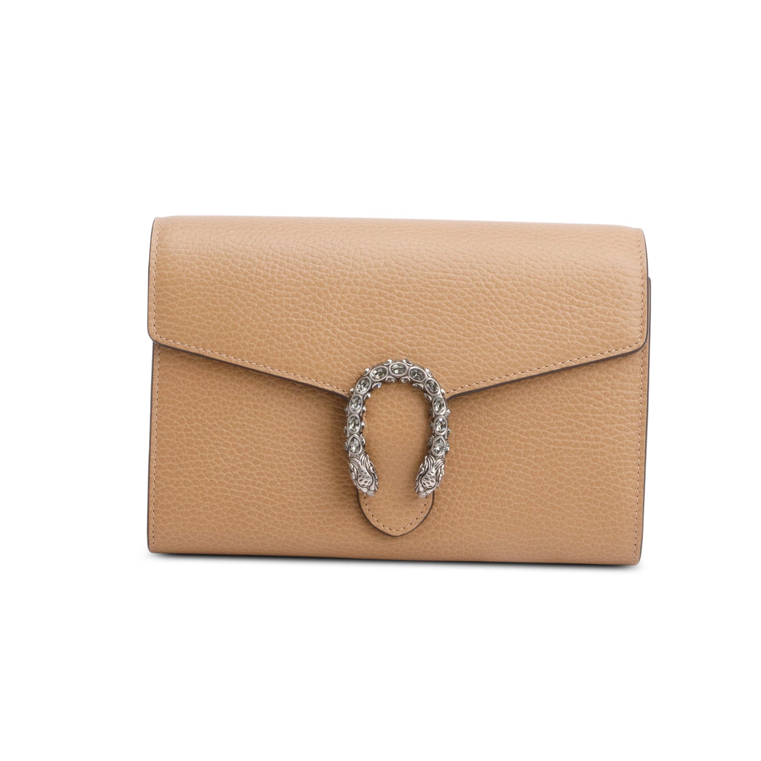 Gucci Brown Leather Mini Dionysus Wallet on Chain