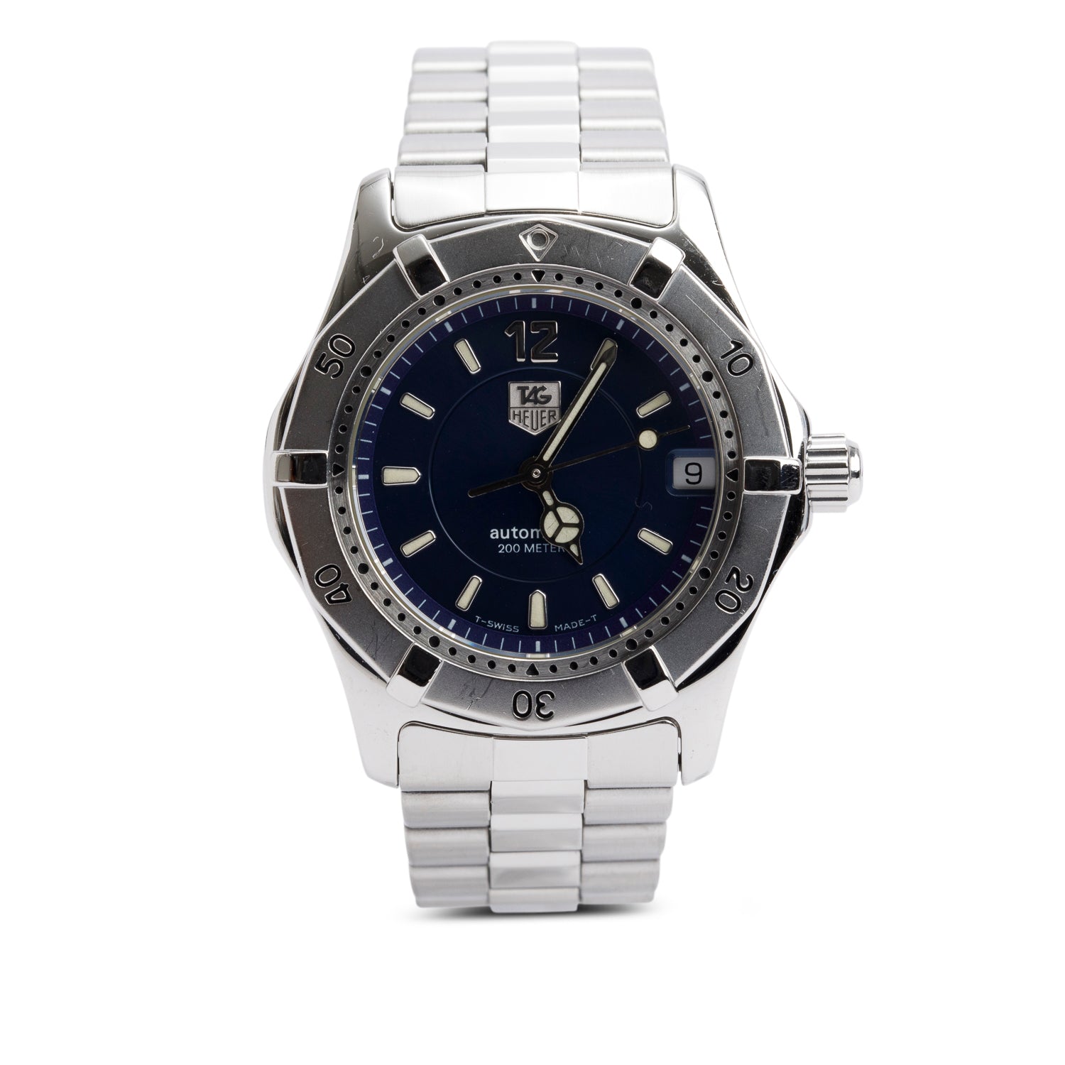 Tag Heuer Stainless Steel Professional 200M 33 MM Automatic Watch Blue Dial WK2217