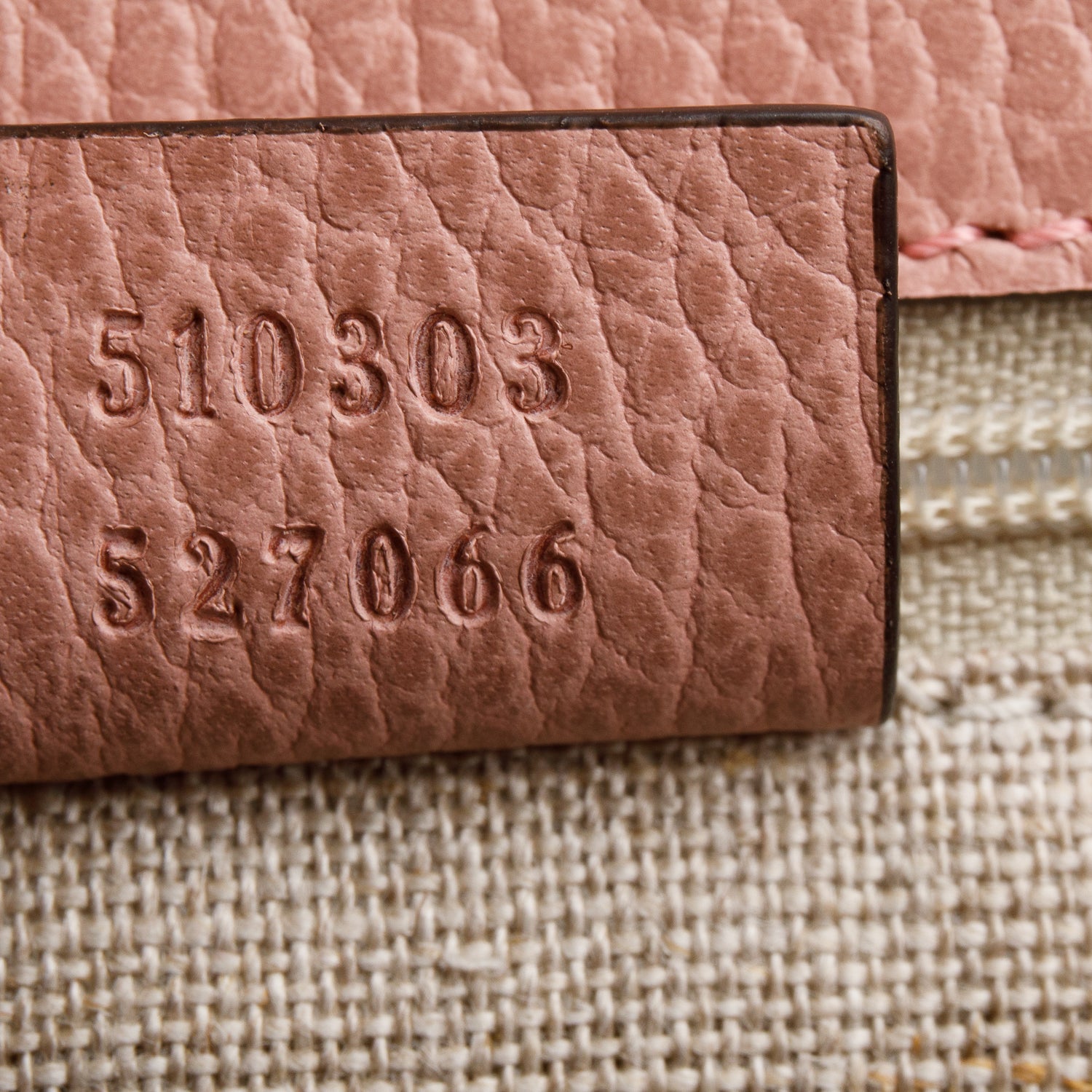 Gucci Pink Calfskin Leather Medium Dollar Interlocking GG Shoulder Bag w/ Box