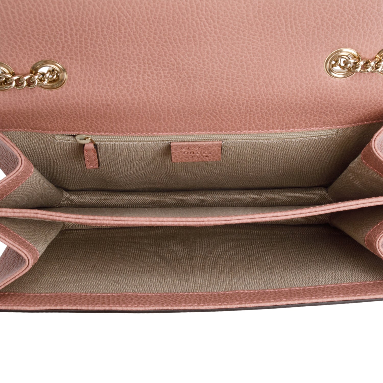 Gucci Pink Calfskin Leather Medium Dollar Interlocking GG Shoulder Bag w/ Box
