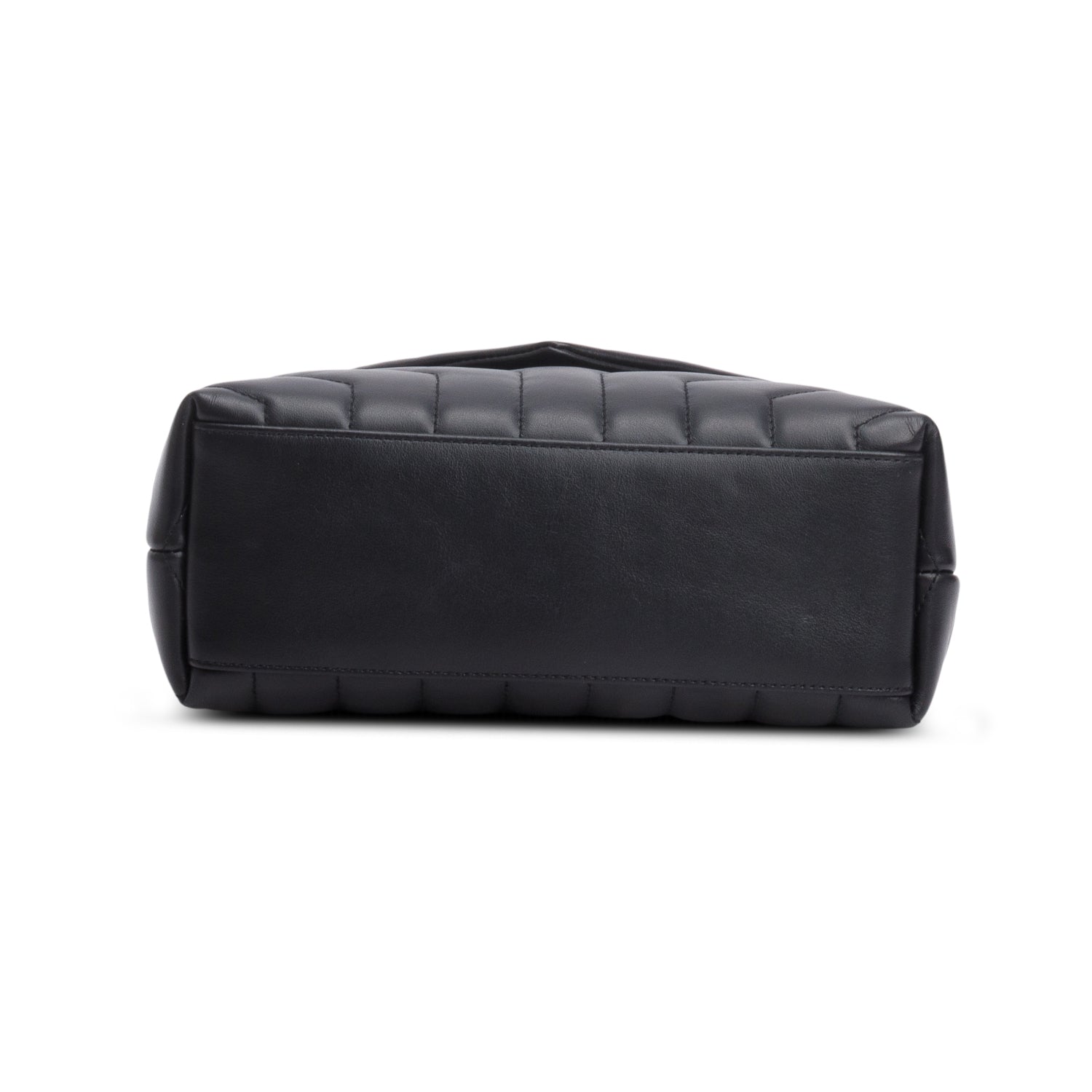 Saint Laurent 2021 Black Y Chevron Leather Small LouLou Shoulder Bag w/ Box & Receipt