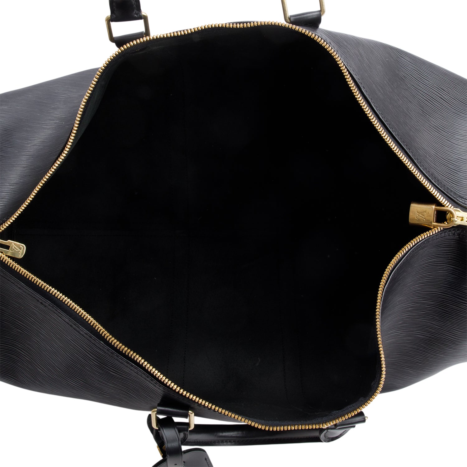 Louis Vuitton Vintage Black Epi Leather Keepall 55