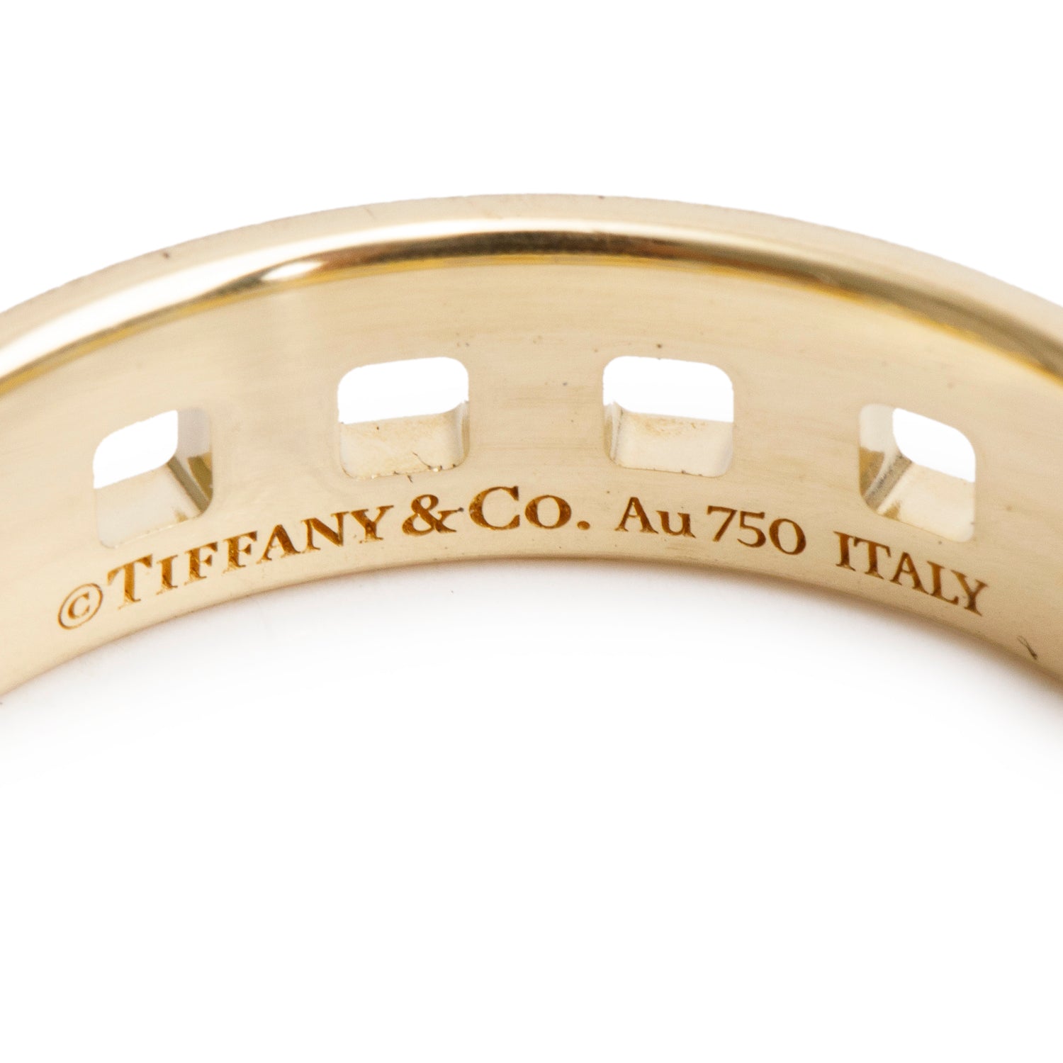 Tiffany & Co. 18k Yellow Gold T True Wide 5.5 MM Ring, Size 9